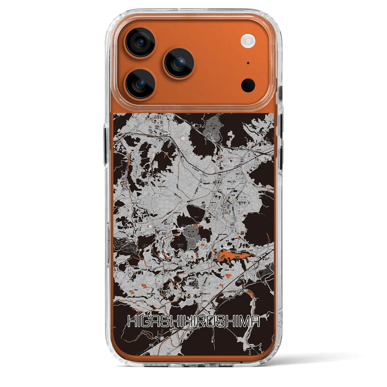 【東広島(広島県)】地図柄iPhoneケース(MagSafeタイプ)