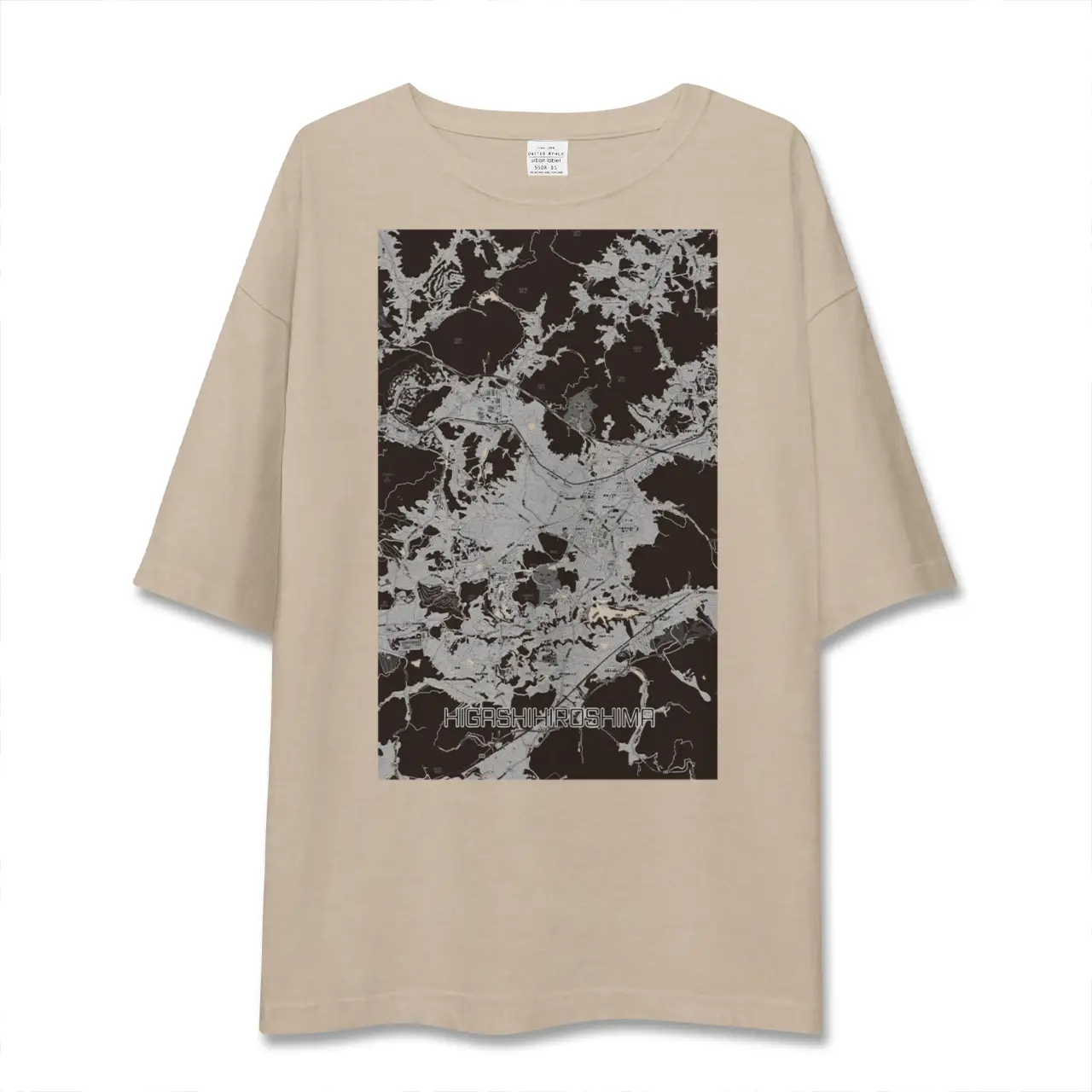 【東広島(広島県)】地図柄ビッグシルエットTシャツ