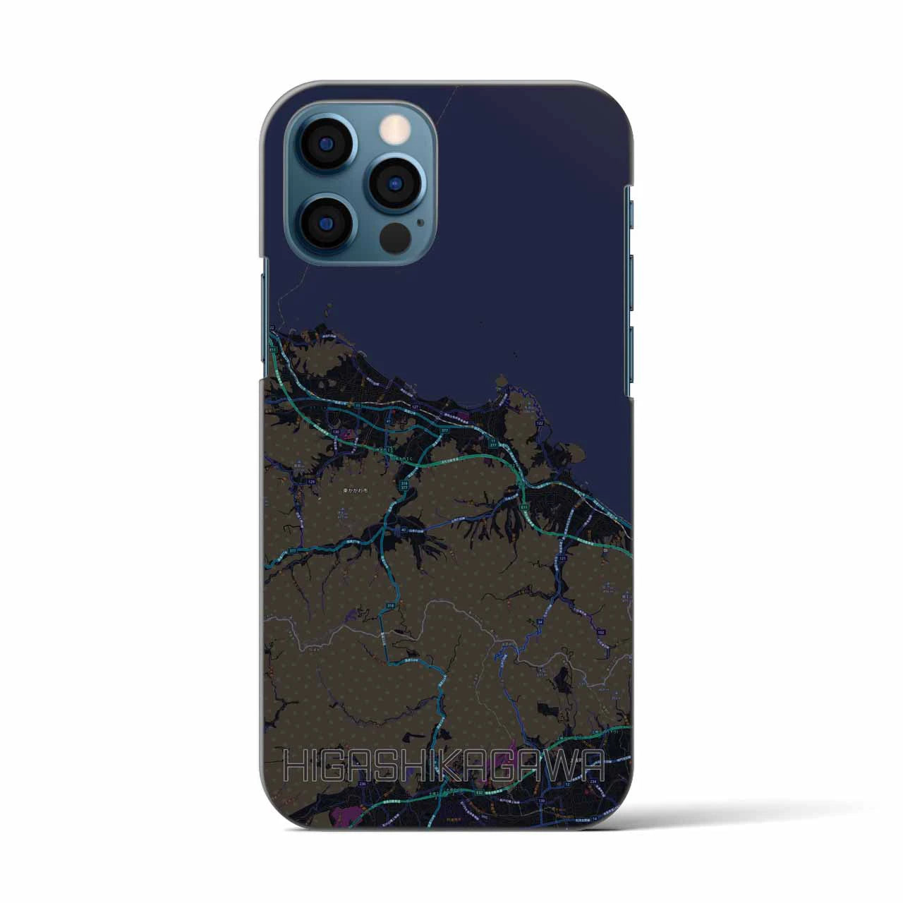 【東かがわ(香川県)】地図柄iPhoneケース(バックカバータイプ)