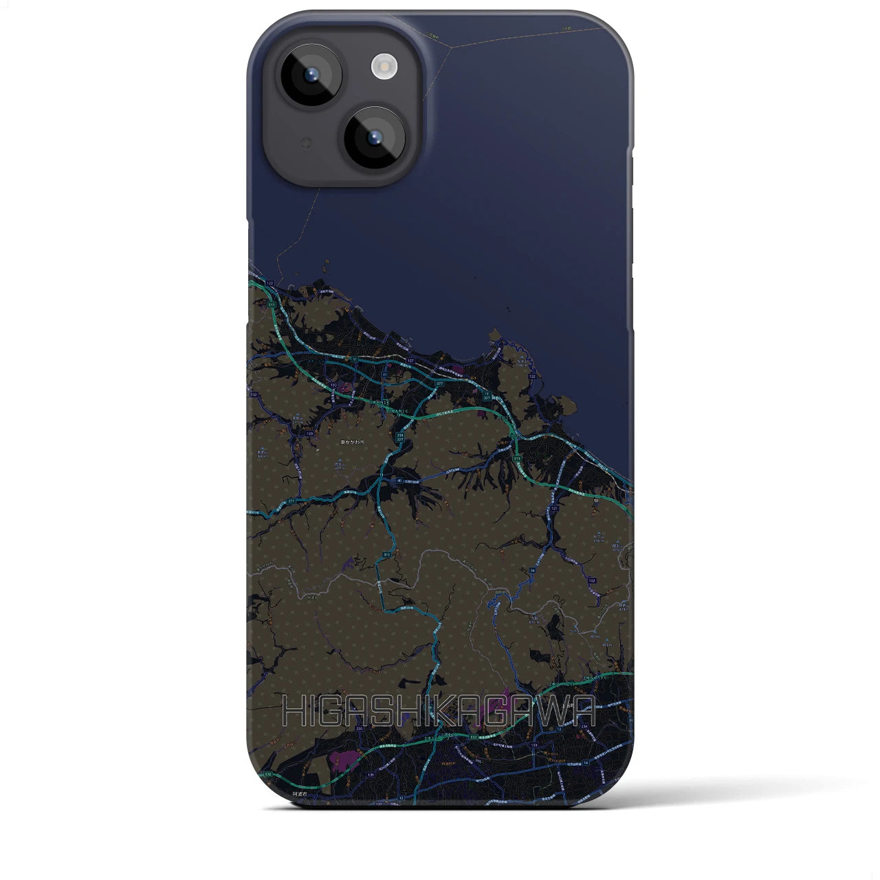 【東かがわ(香川県)】地図柄iPhoneケース(バックカバータイプ)