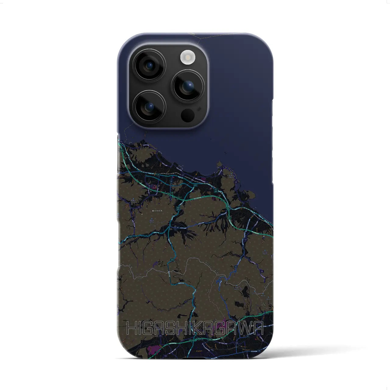 【東かがわ(香川県)】地図柄iPhoneケース(バックカバータイプ)