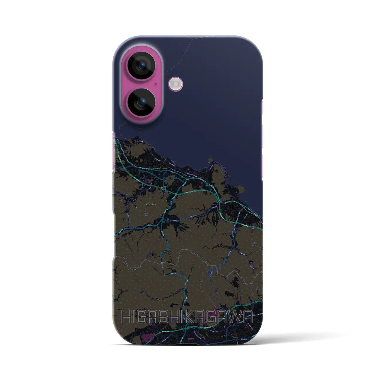 【東かがわ(香川県)】地図柄iPhoneケース(バックカバータイプ)