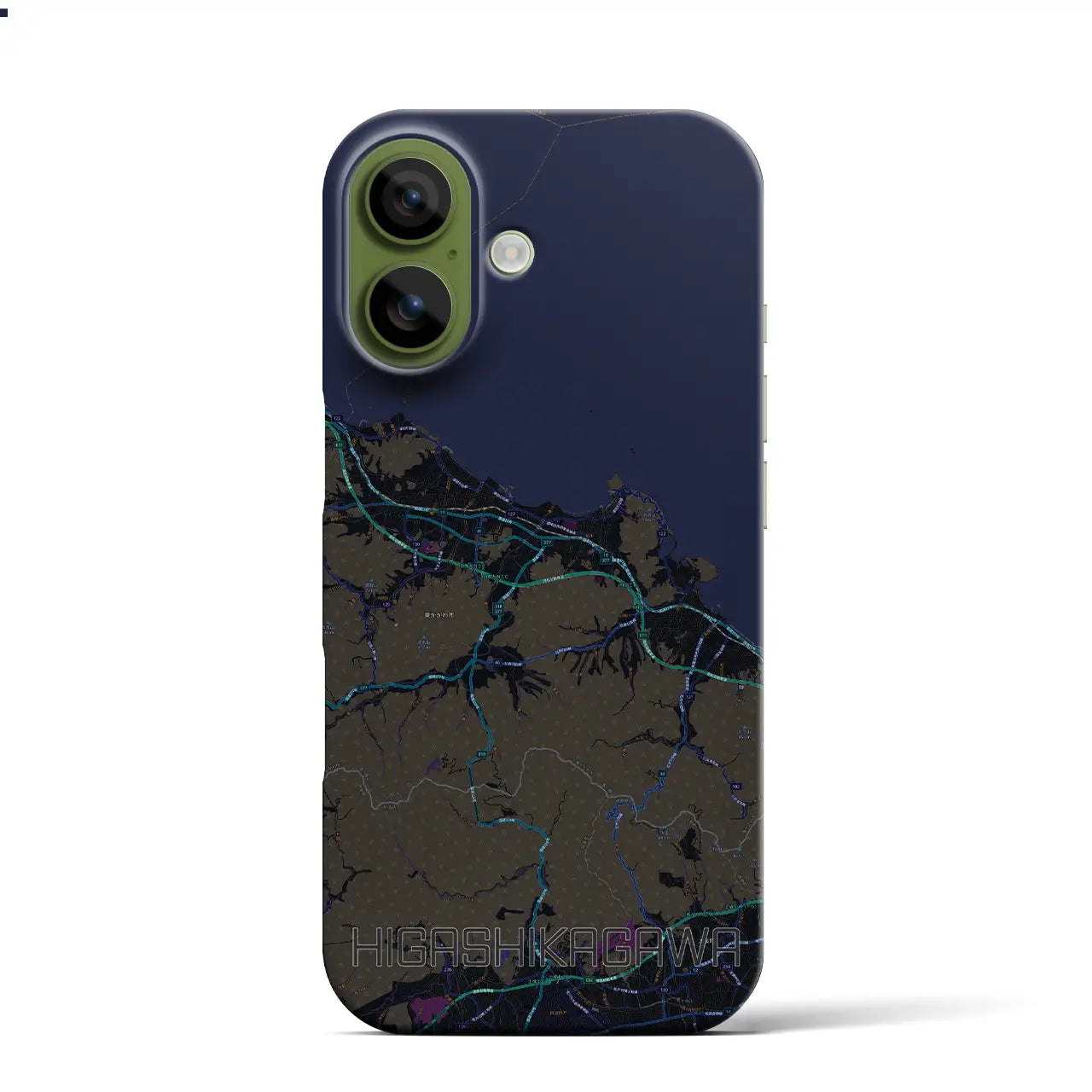【東かがわ(香川県)】地図柄iPhoneケース(バックカバータイプ)