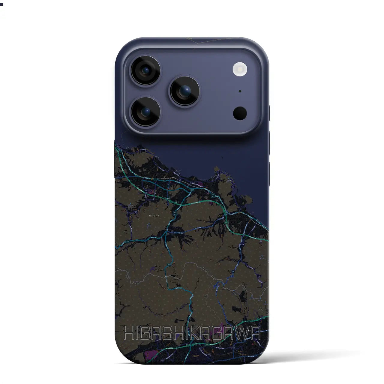 【東かがわ(香川県)】地図柄iPhoneケース(バックカバータイプ)