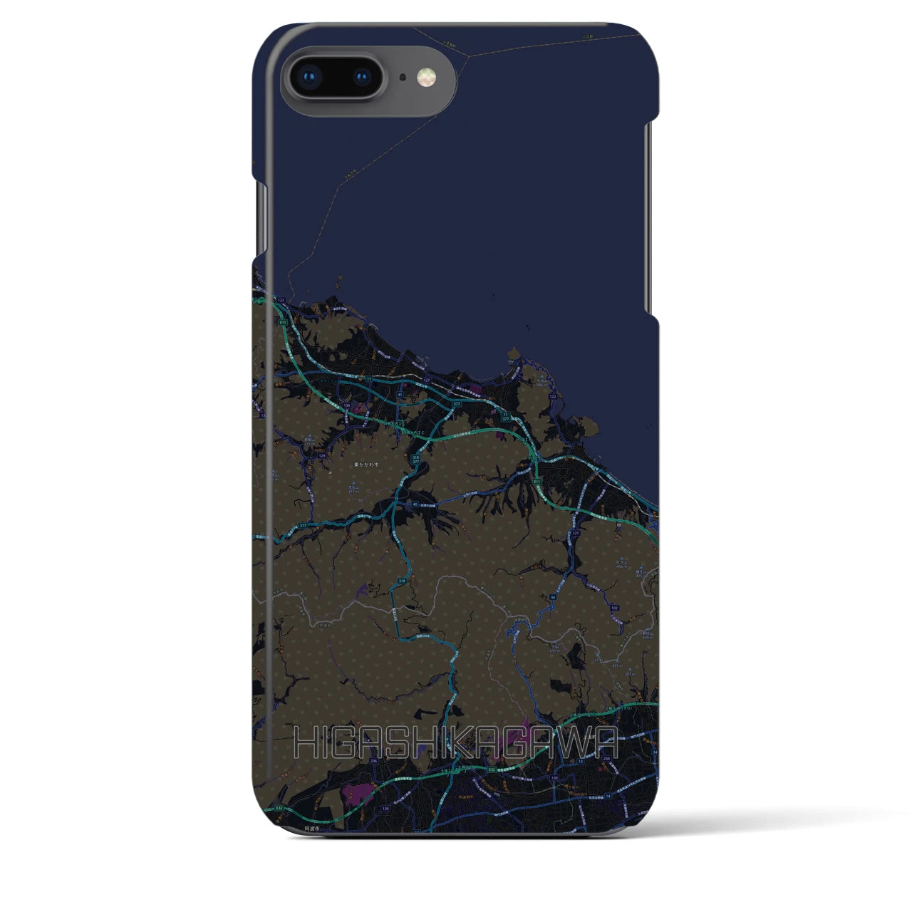 【東かがわ(香川県)】地図柄iPhoneケース(バックカバータイプ)