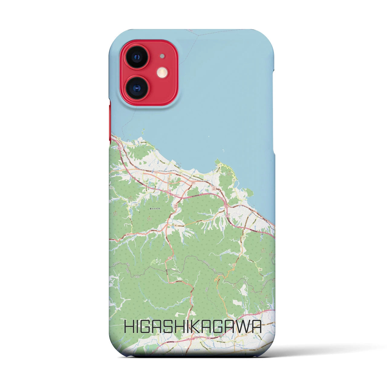 【東かがわ(香川県)】地図柄iPhoneケース(バックカバータイプ)
