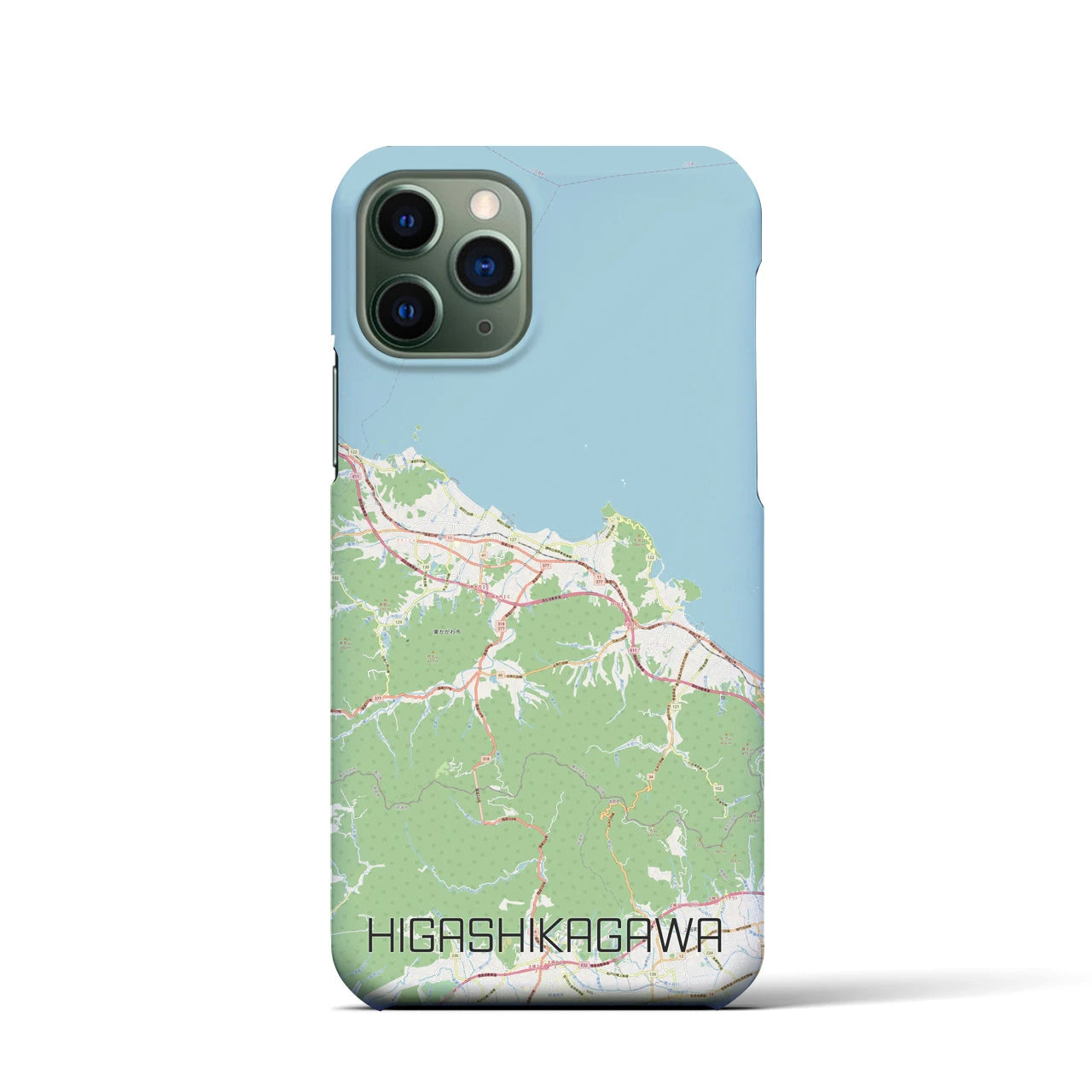 【東かがわ(香川県)】地図柄iPhoneケース(バックカバータイプ)
