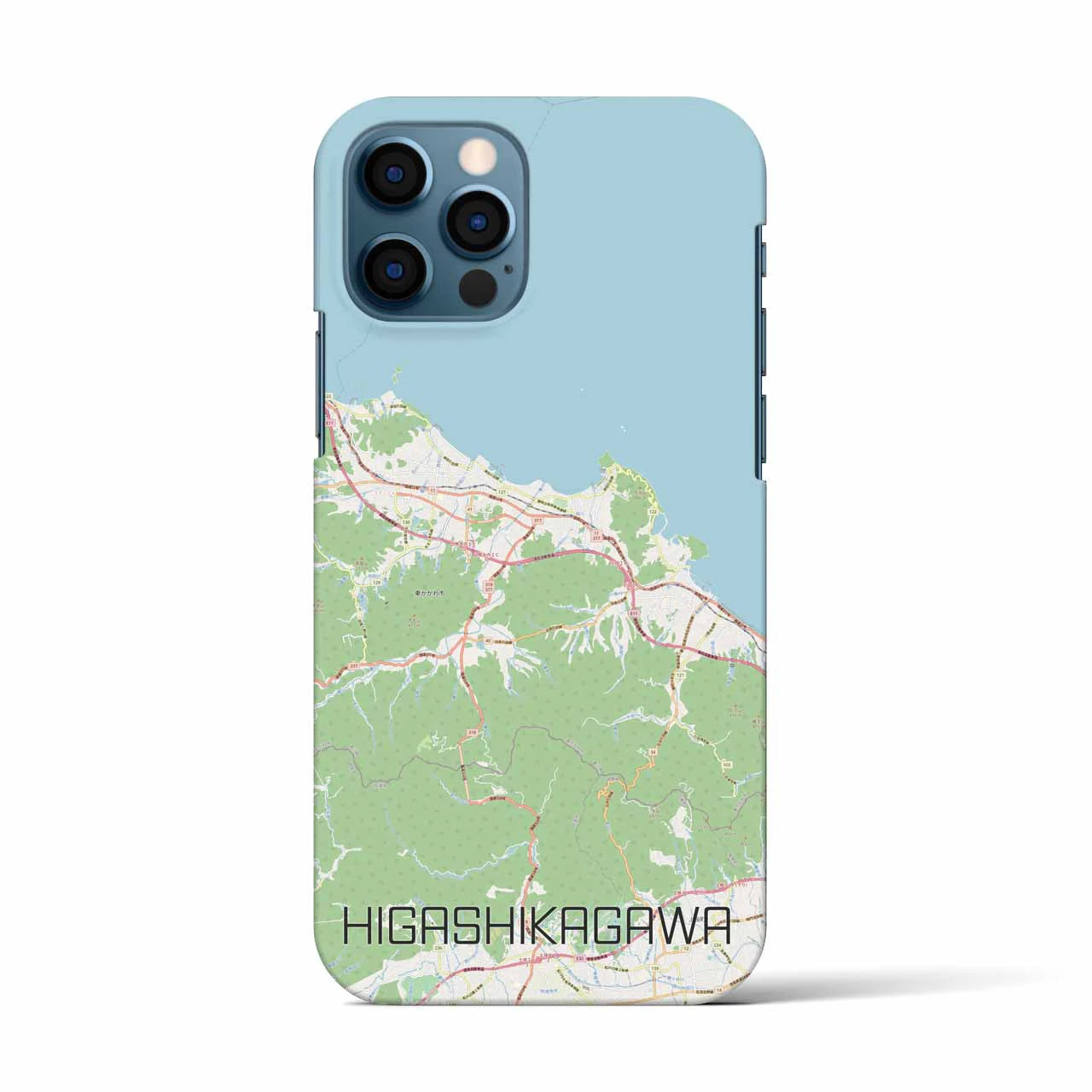 【東かがわ(香川県)】地図柄iPhoneケース(バックカバータイプ)