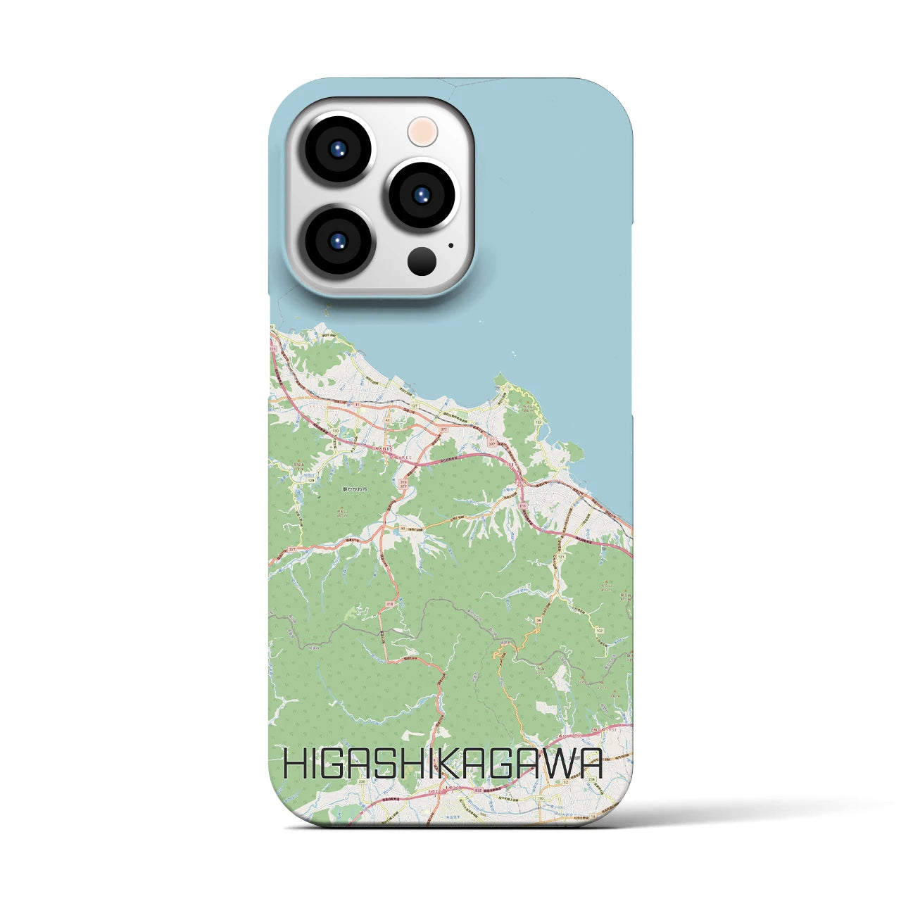 【東かがわ(香川県)】地図柄iPhoneケース(バックカバータイプ)
