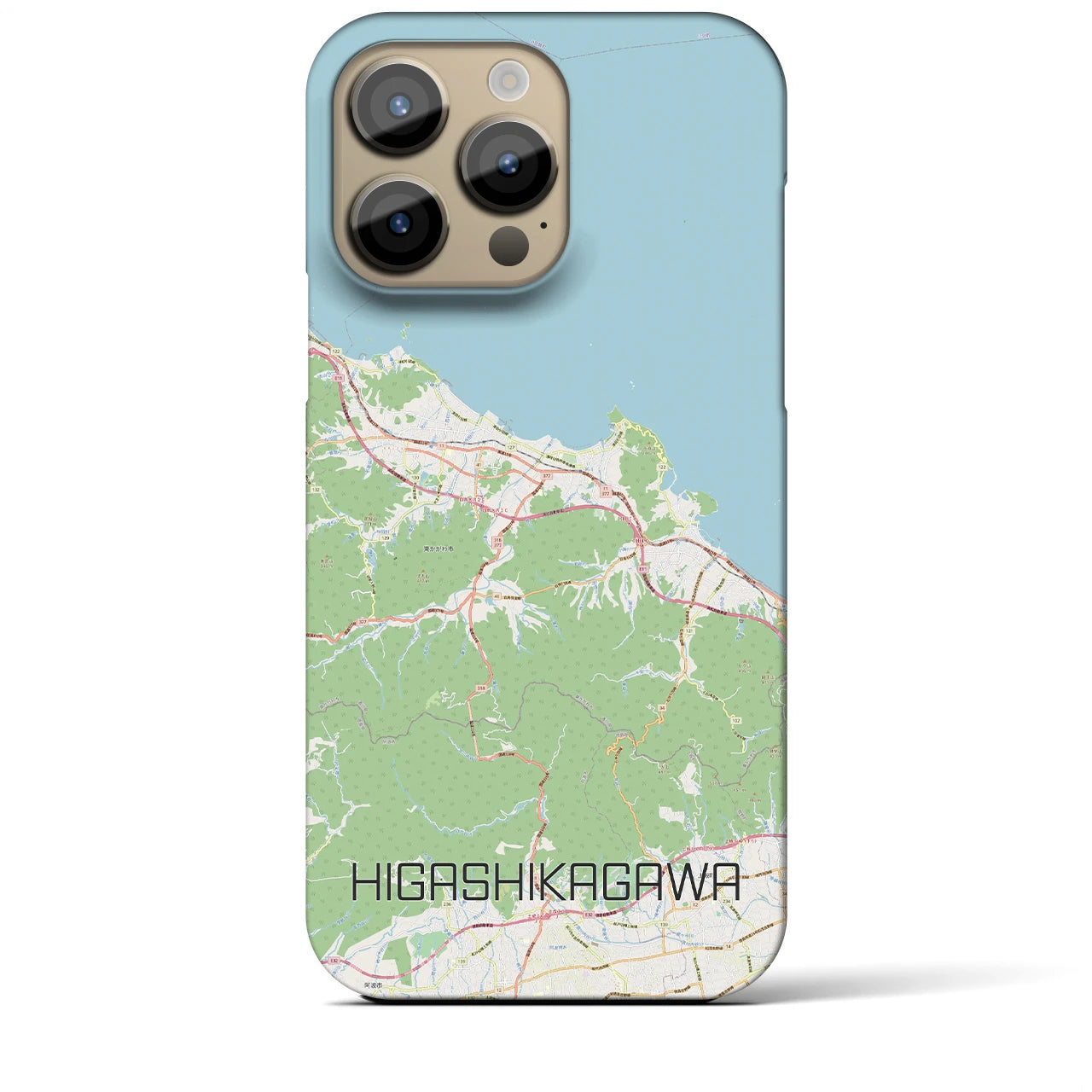 【東かがわ(香川県)】地図柄iPhoneケース(バックカバータイプ)