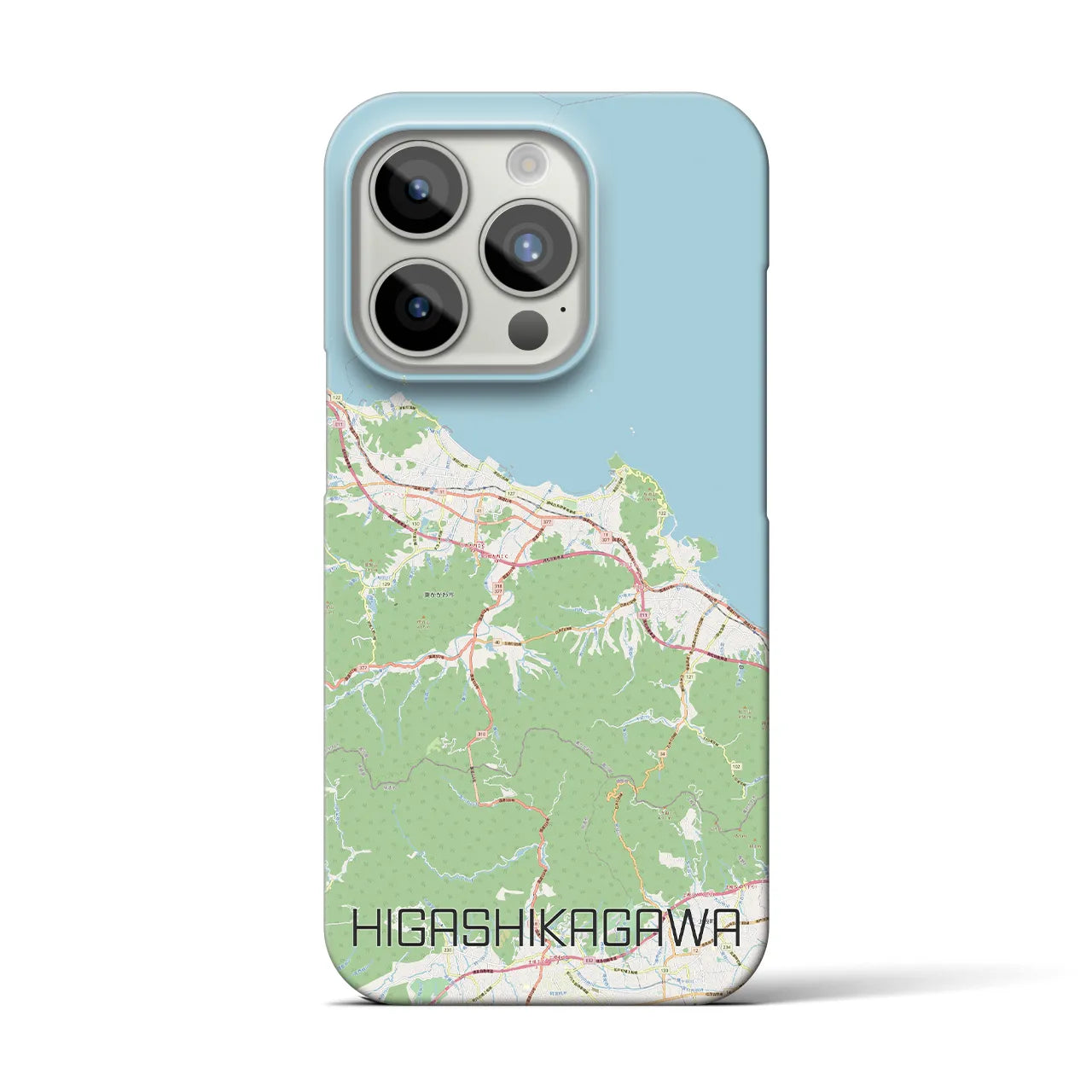 【東かがわ(香川県)】地図柄iPhoneケース(バックカバータイプ)