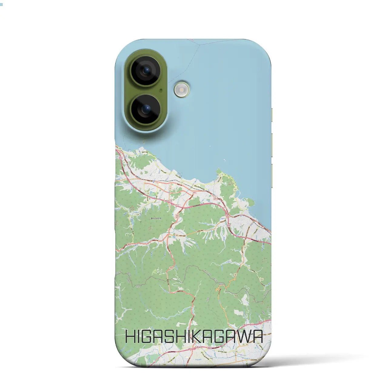 【東かがわ(香川県)】地図柄iPhoneケース(バックカバータイプ)