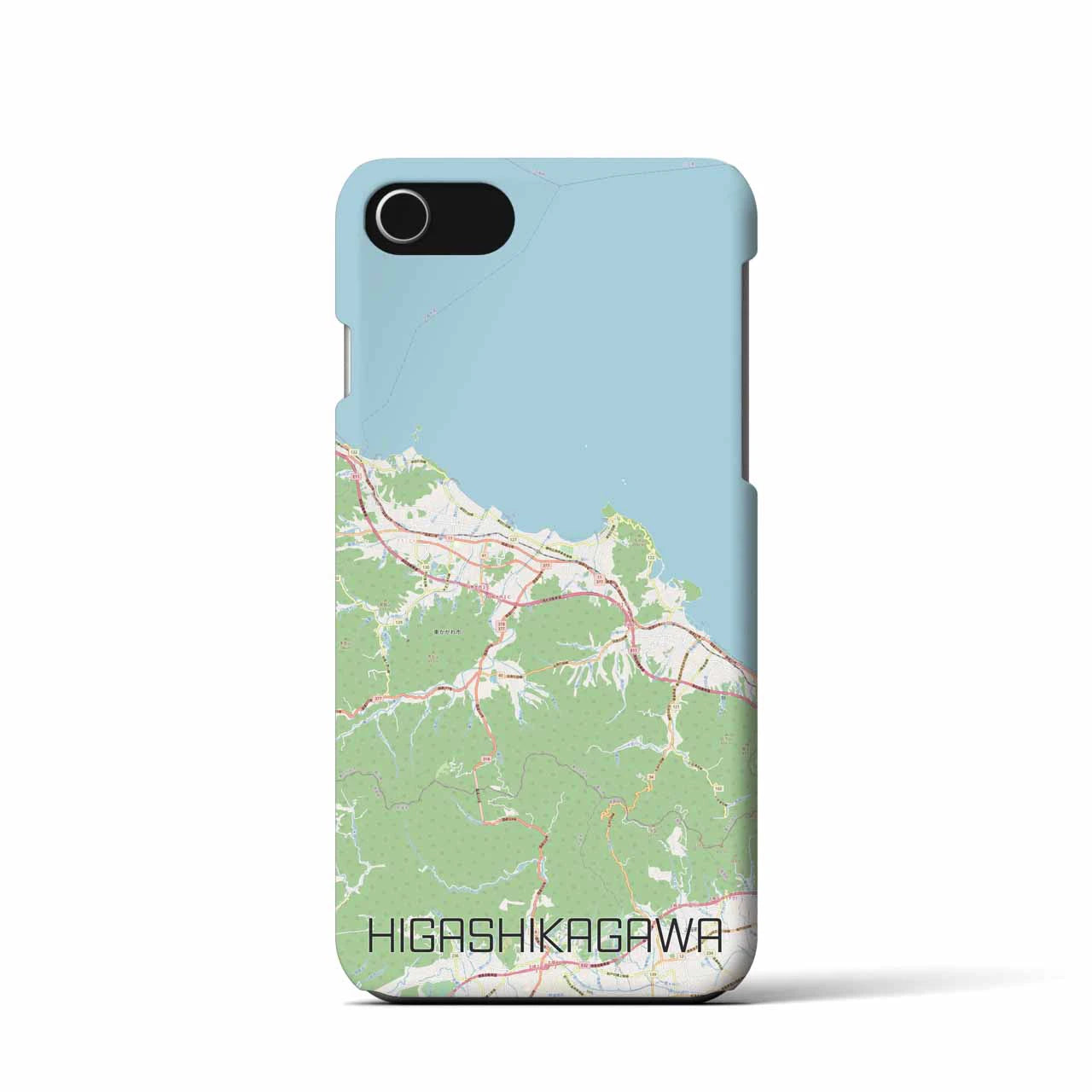 【東かがわ(香川県)】地図柄iPhoneケース(バックカバータイプ)