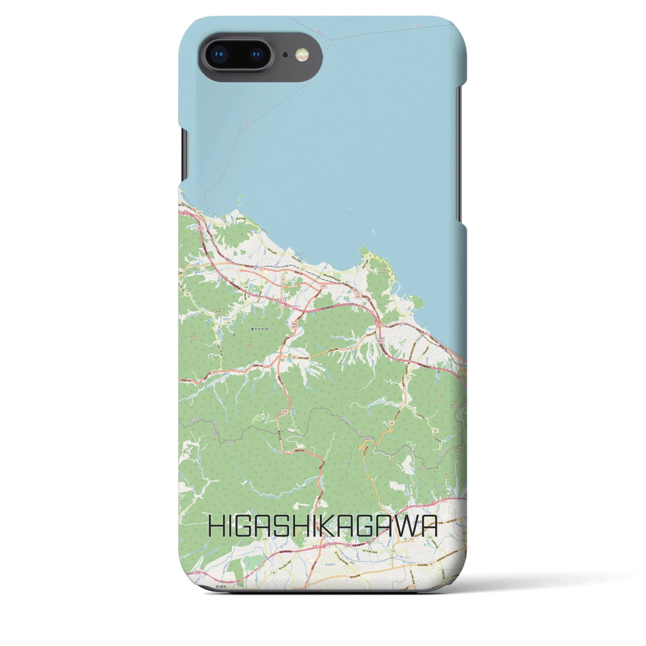 【東かがわ(香川県)】地図柄iPhoneケース(バックカバータイプ)