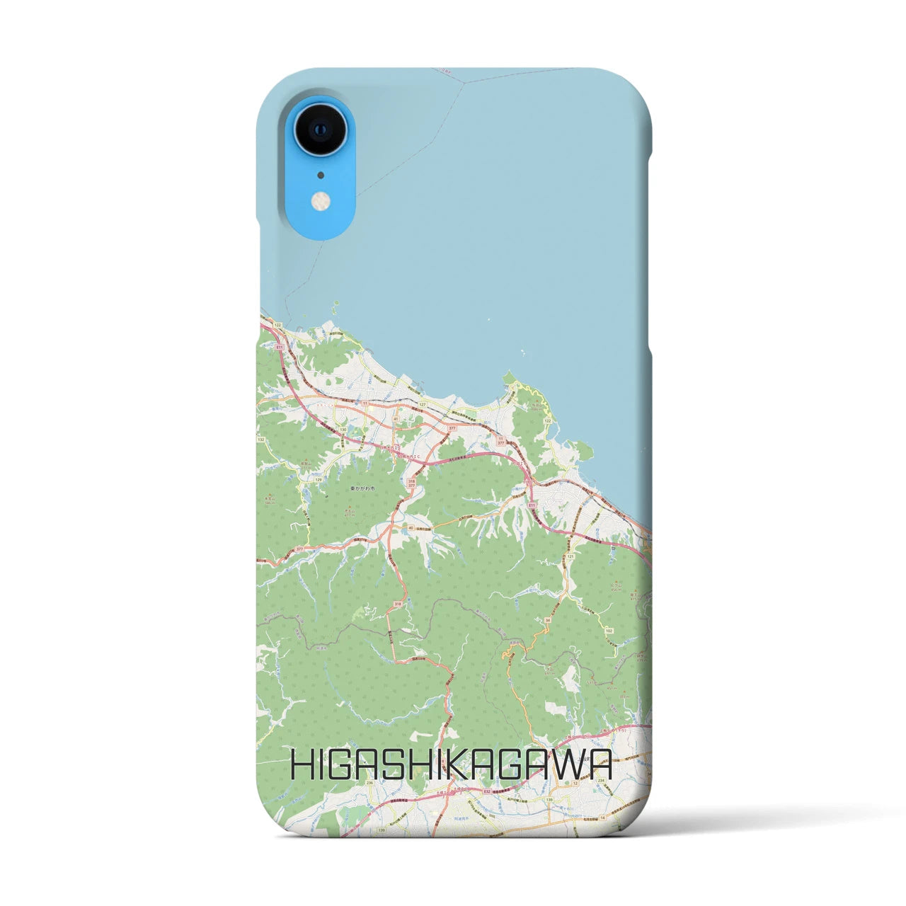 【東かがわ(香川県)】地図柄iPhoneケース(バックカバータイプ)