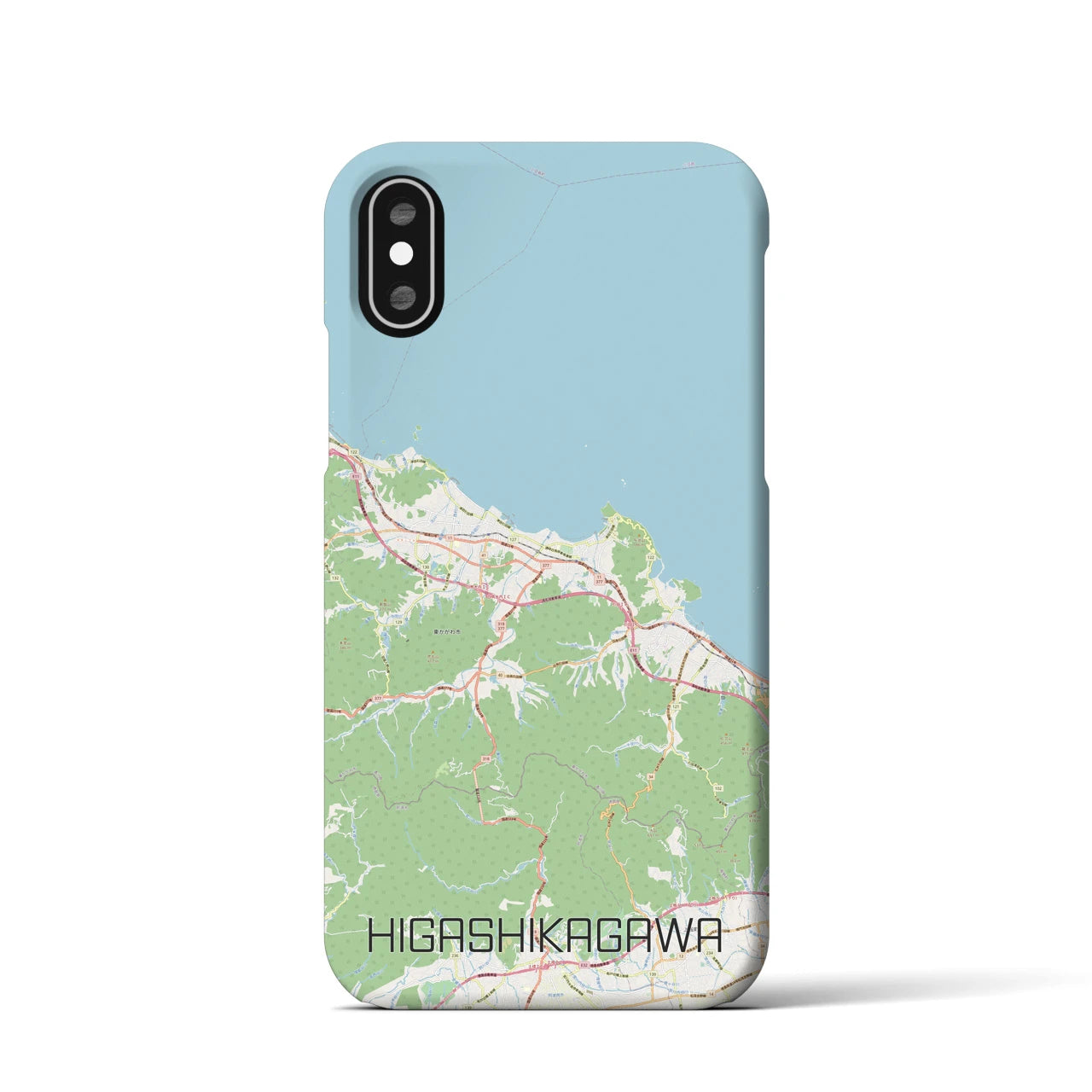 【東かがわ(香川県)】地図柄iPhoneケース(バックカバータイプ)