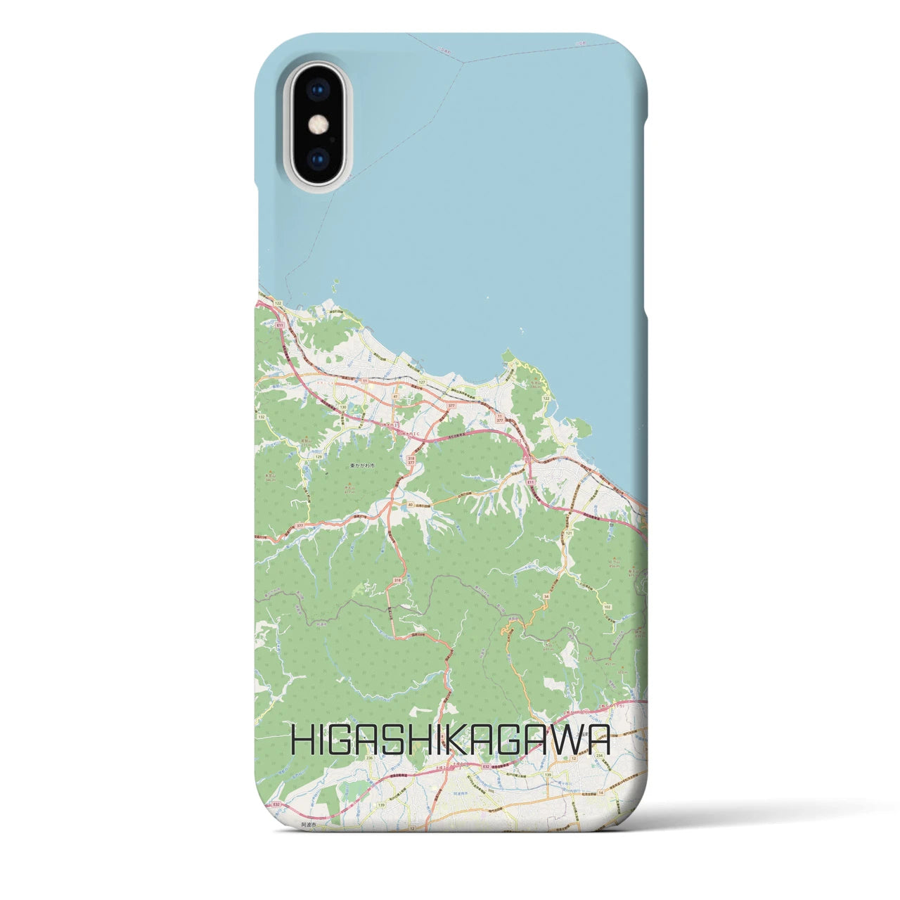 【東かがわ(香川県)】地図柄iPhoneケース(バックカバータイプ)