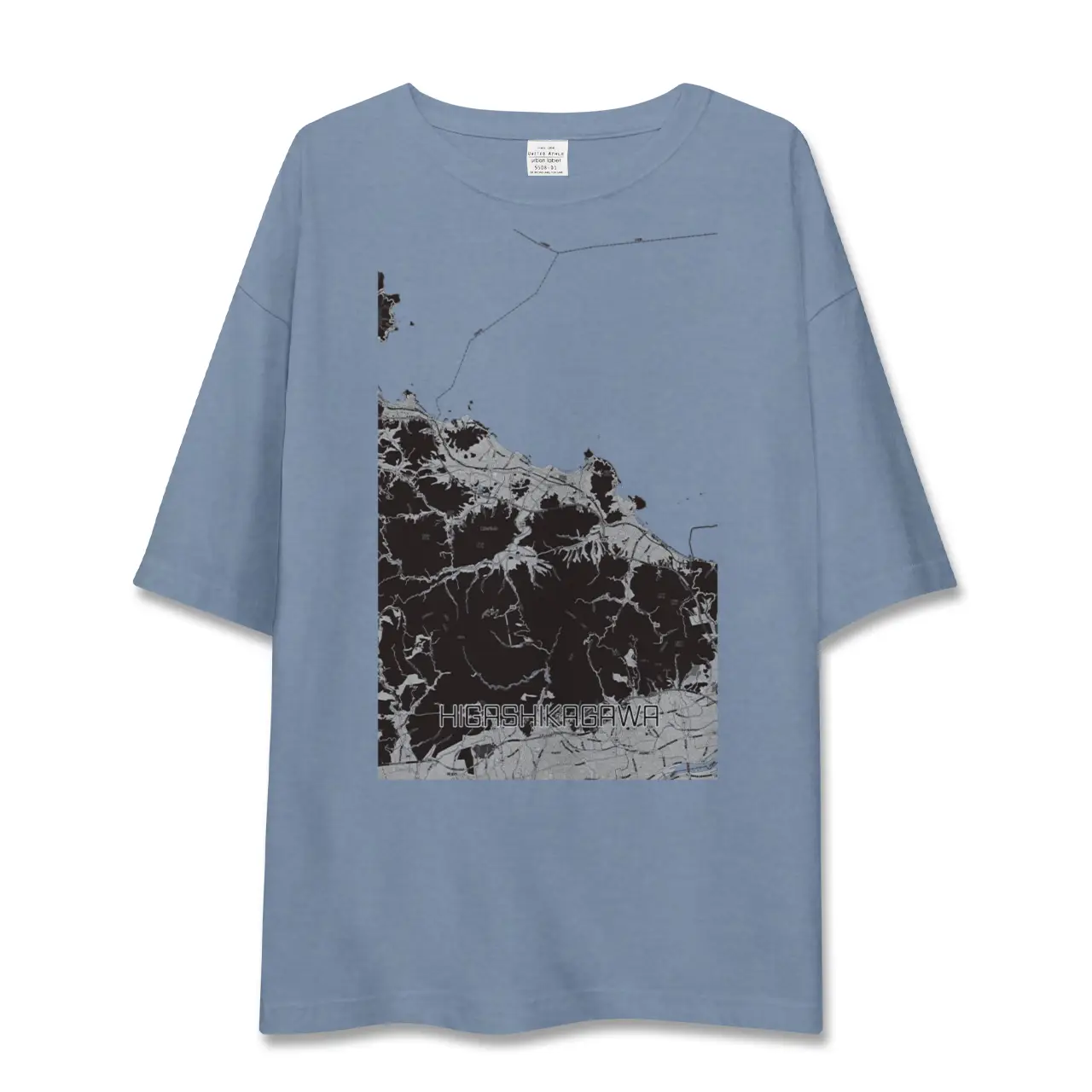【東かがわ(香川県)】地図柄ビッグシルエットTシャツ