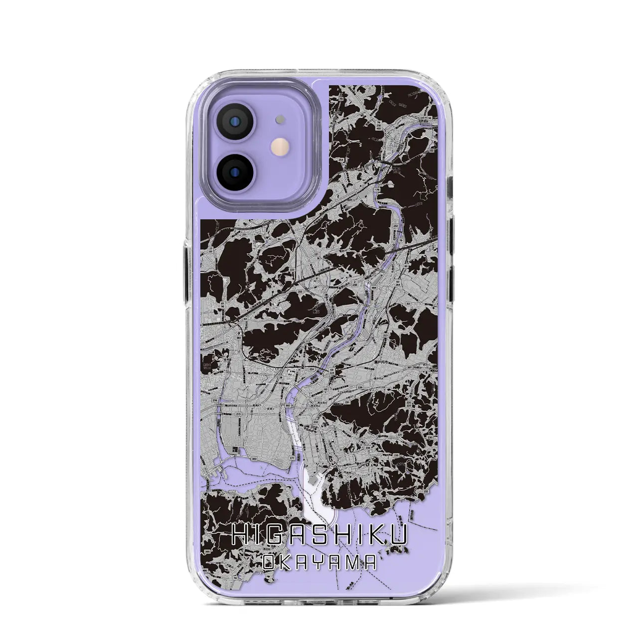 【東区(岡山市)】地図柄iPhoneケース(MagSafeタイプ)