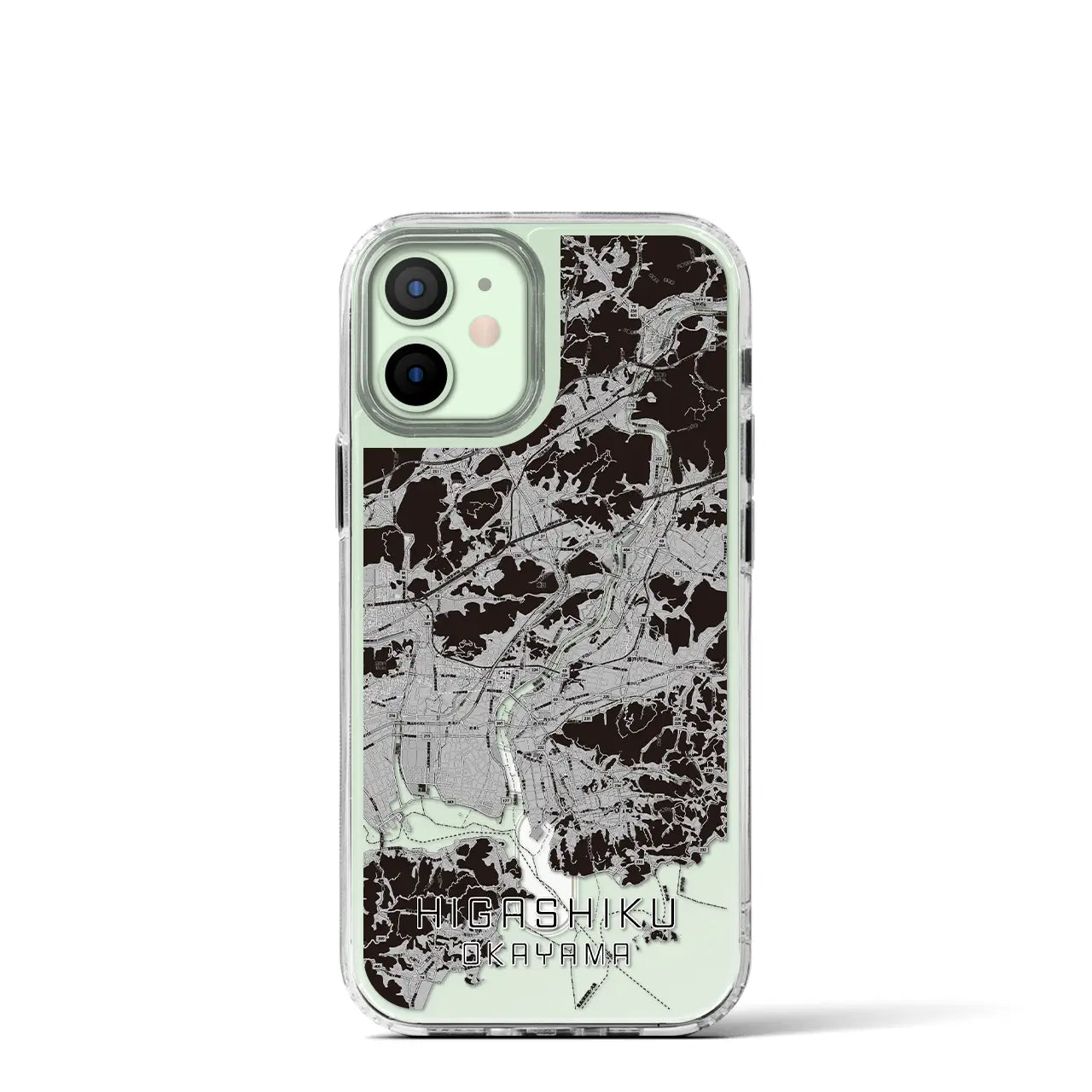 【東区(岡山市)】地図柄iPhoneケース(MagSafeタイプ)