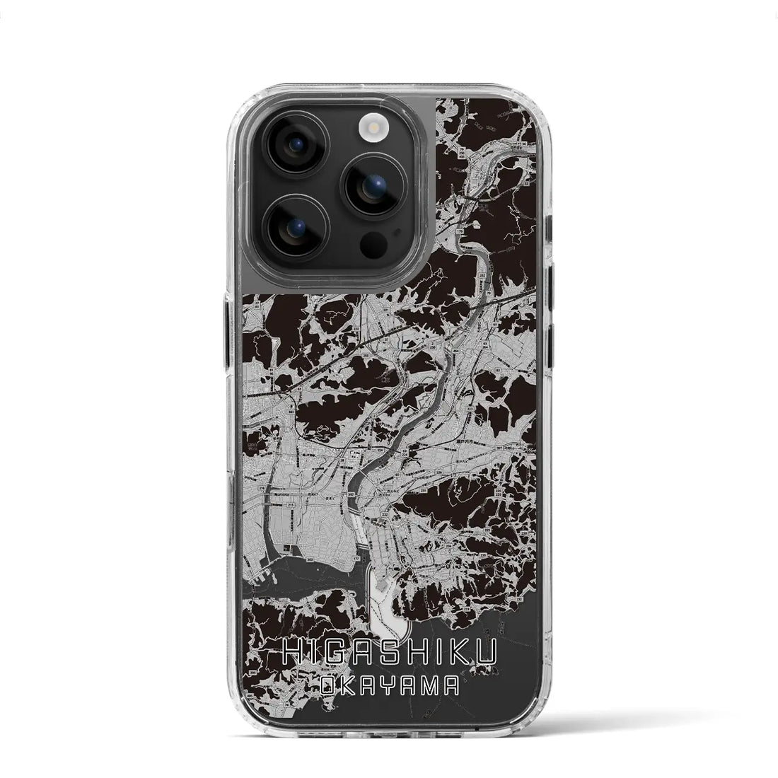 【東区(岡山市)】地図柄iPhoneケース(MagSafeタイプ)