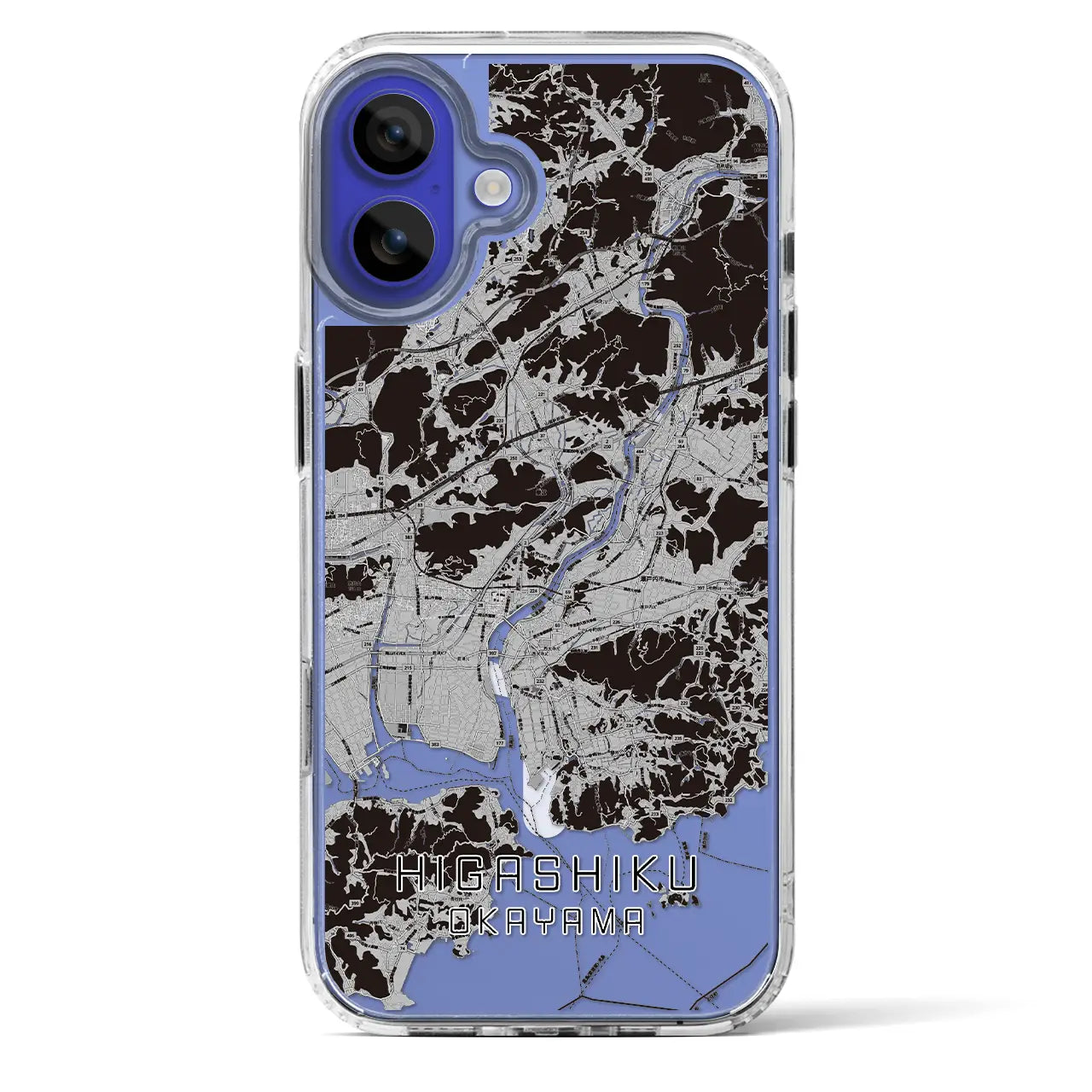 【東区(岡山市)】地図柄iPhoneケース(MagSafeタイプ)