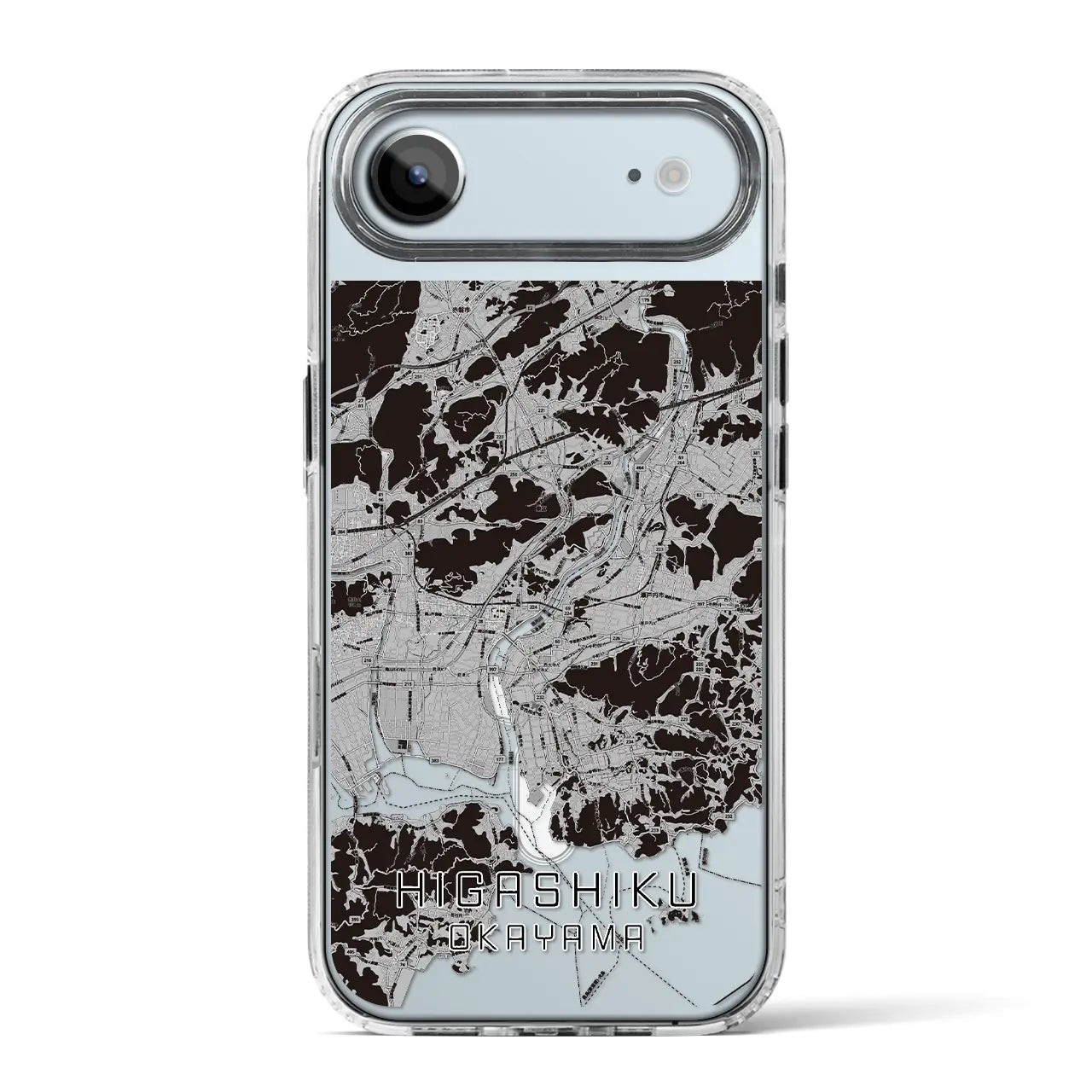 【東区(岡山市)】地図柄iPhoneケース(MagSafeタイプ)