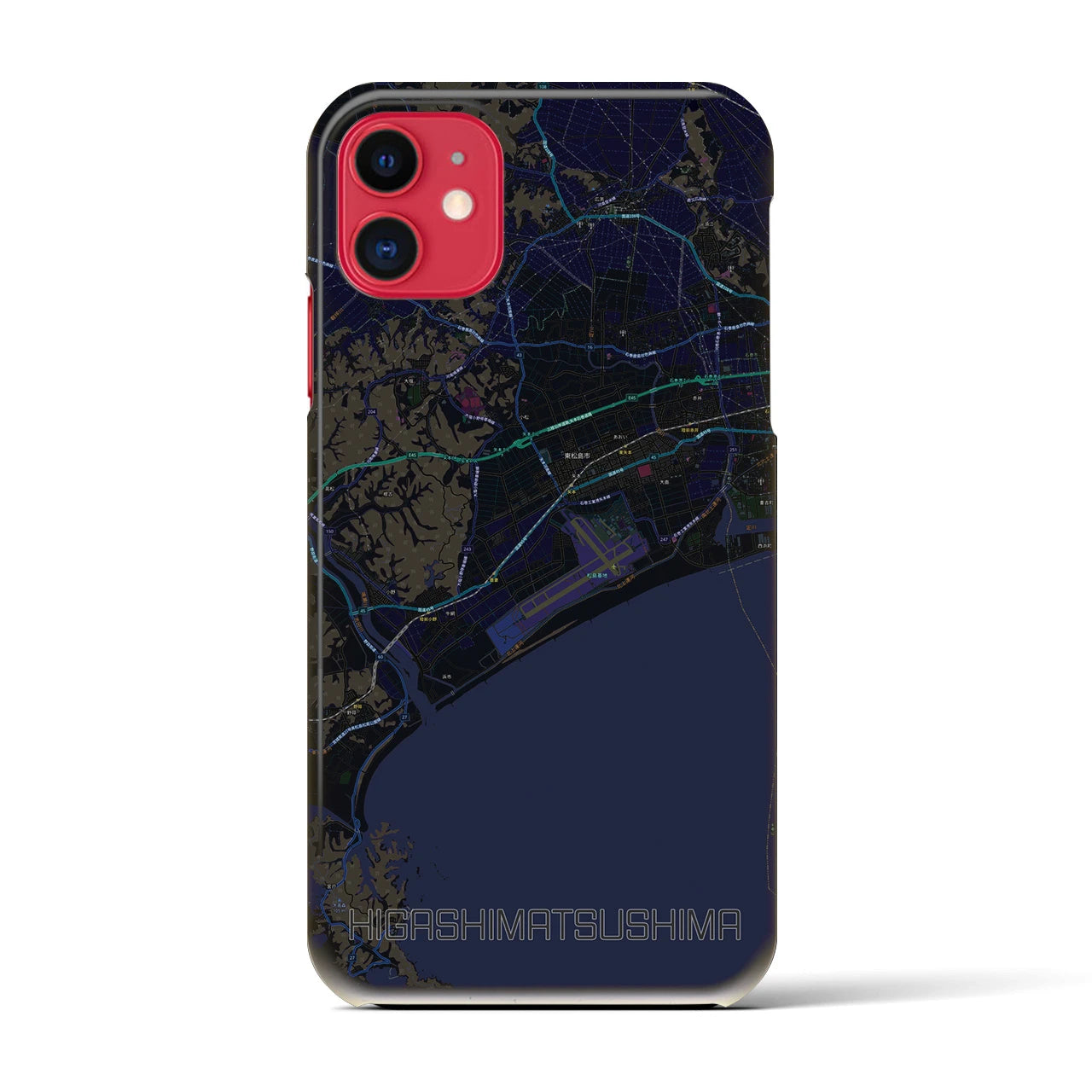 【東松島(宮城県)】地図柄iPhoneケース(バックカバータイプ)