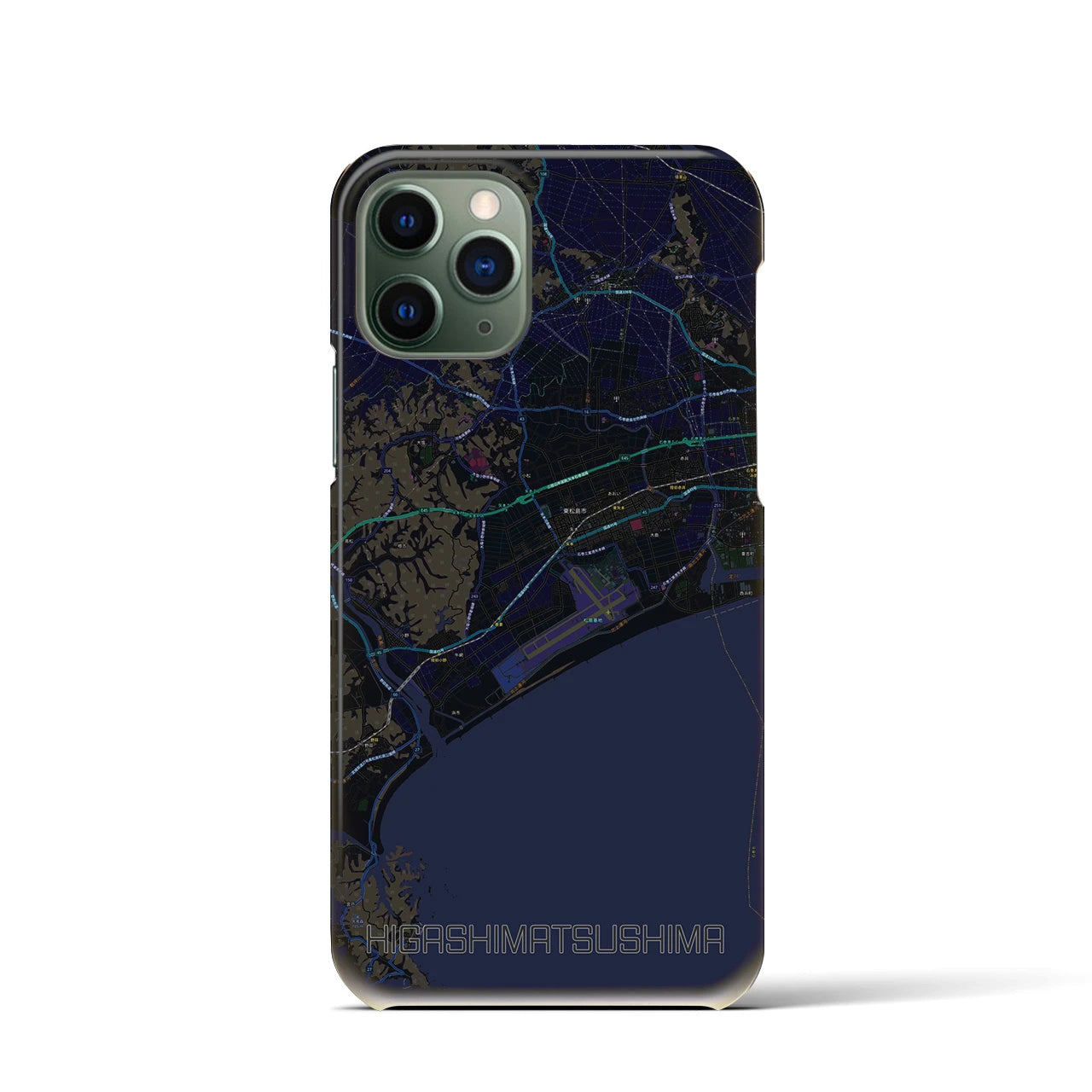 【東松島(宮城県)】地図柄iPhoneケース(バックカバータイプ)