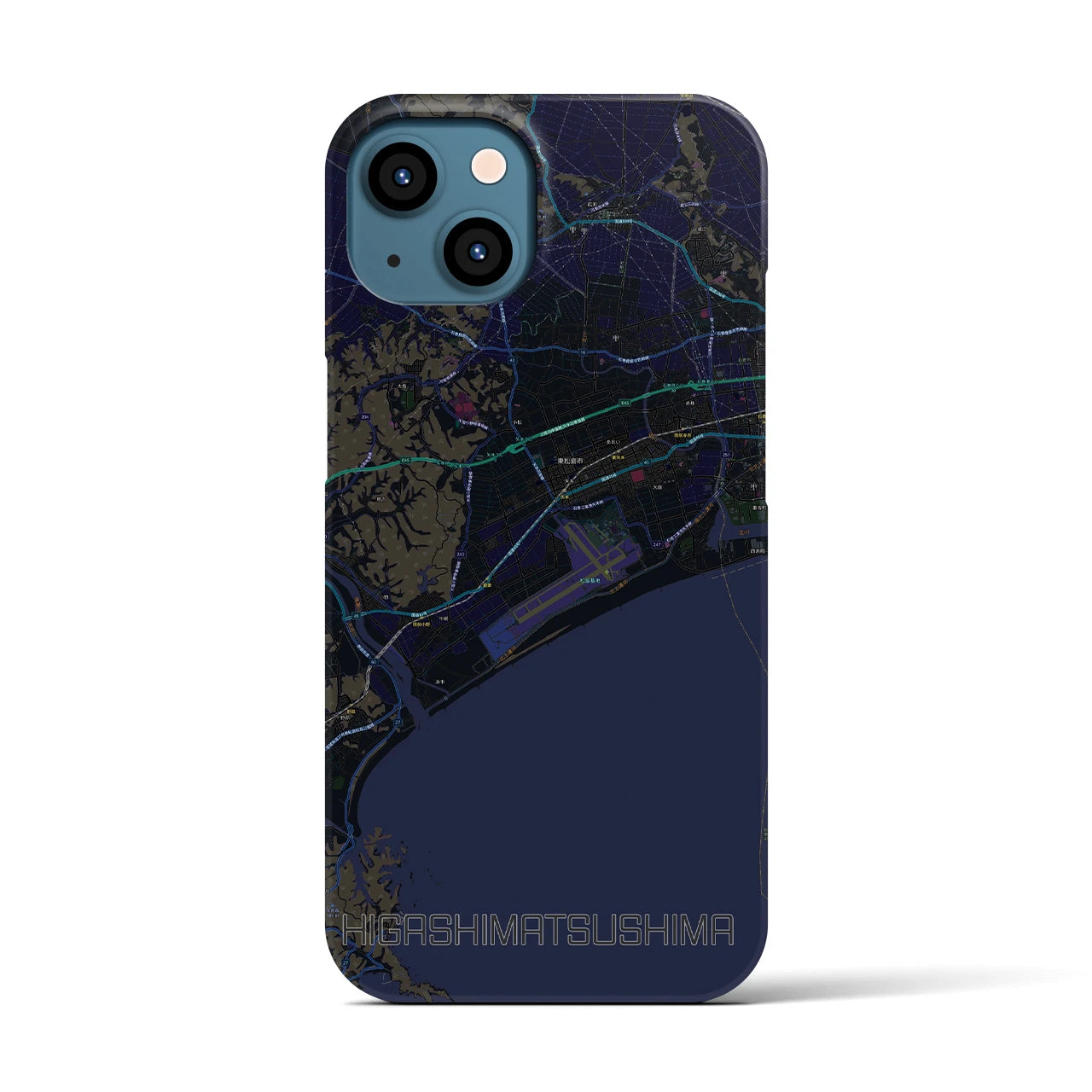 【東松島(宮城県)】地図柄iPhoneケース(バックカバータイプ)