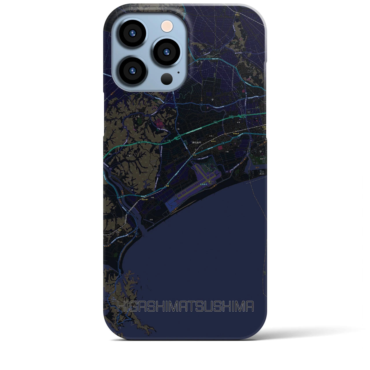 【東松島(宮城県)】地図柄iPhoneケース(バックカバータイプ)