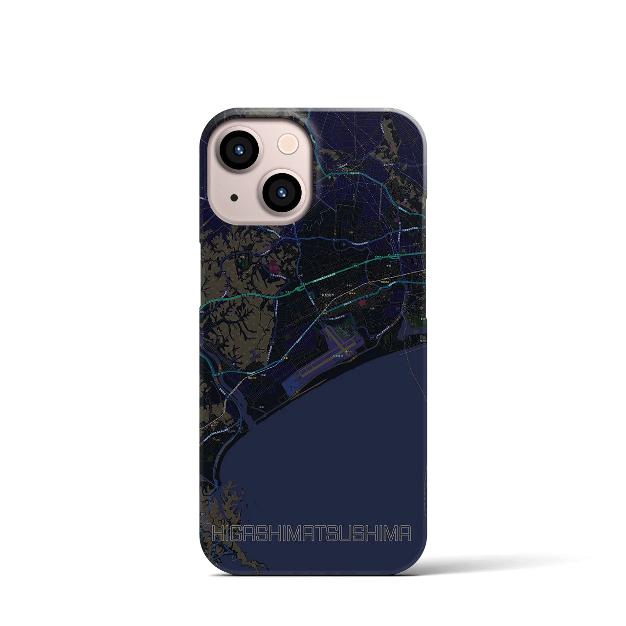 【東松島(宮城県)】地図柄iPhoneケース(バックカバータイプ)