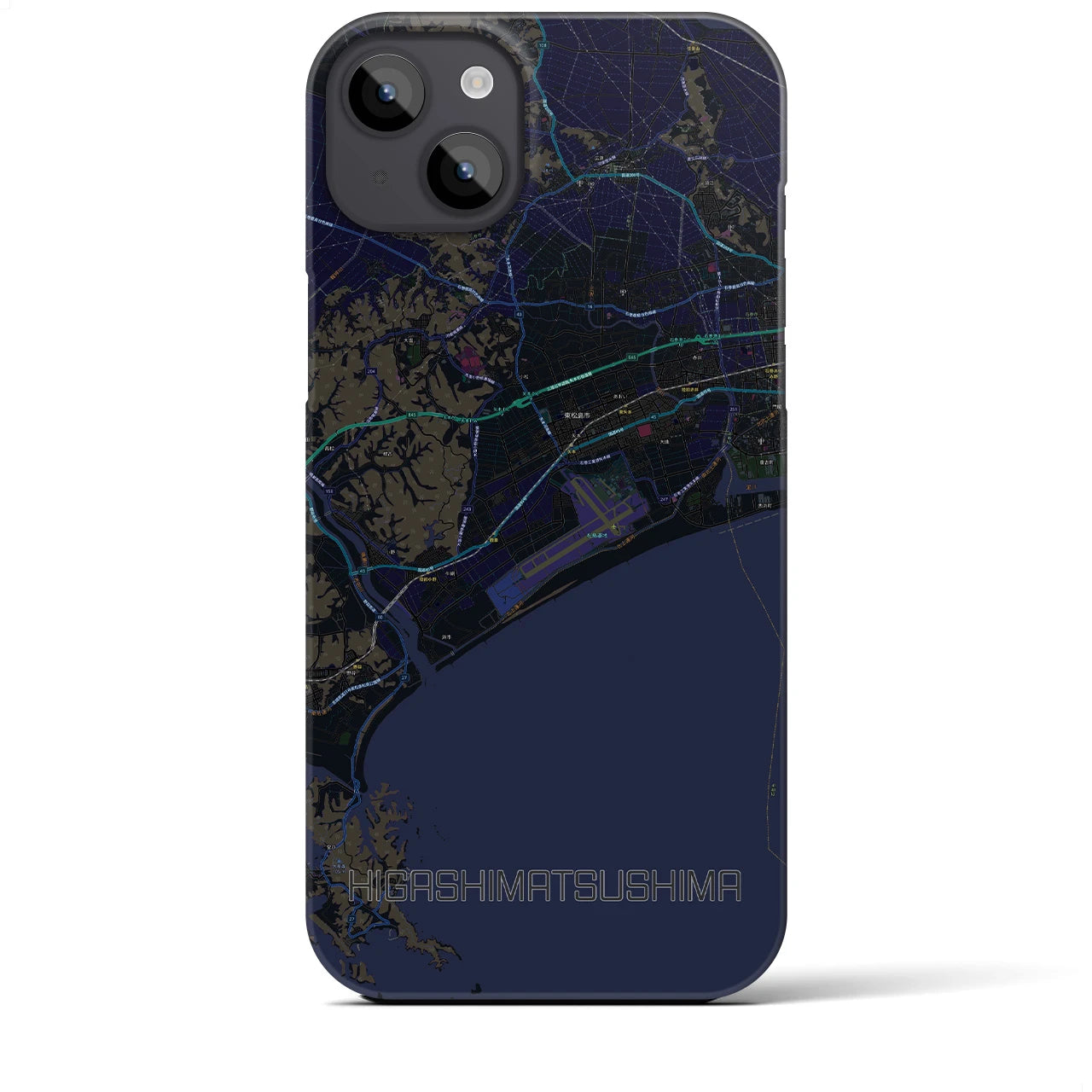 【東松島(宮城県)】地図柄iPhoneケース(バックカバータイプ)