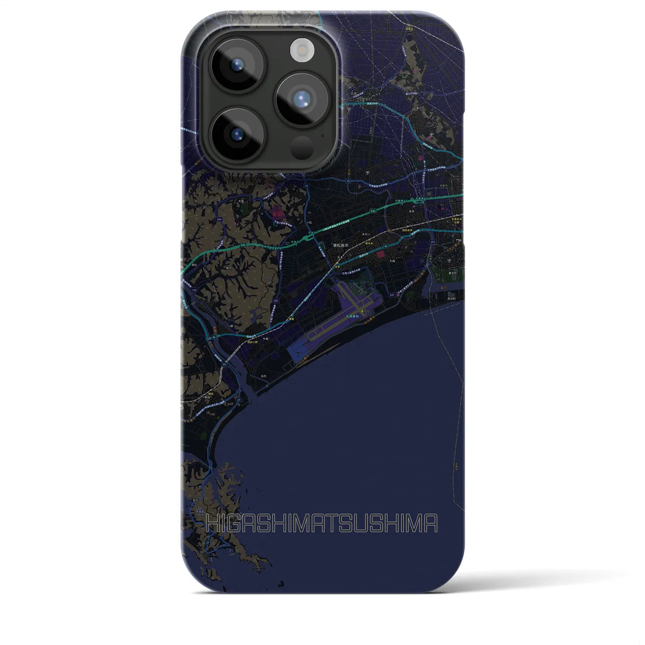 【東松島(宮城県)】地図柄iPhoneケース(バックカバータイプ)