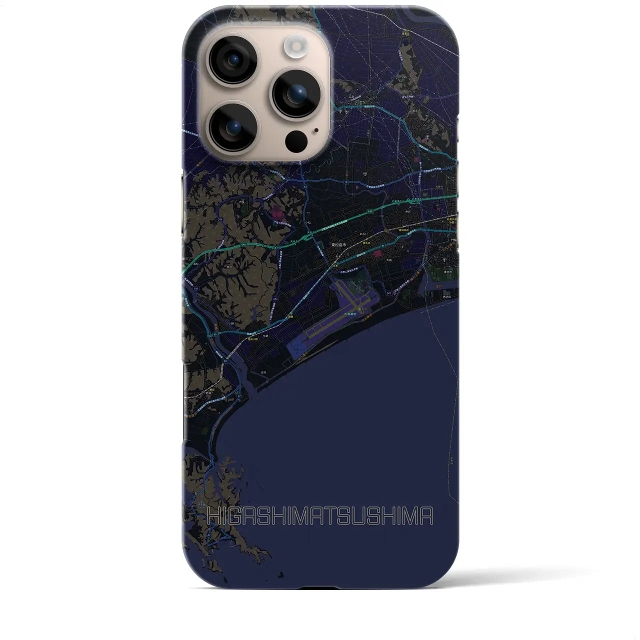 【東松島(宮城県)】地図柄iPhoneケース(バックカバータイプ)