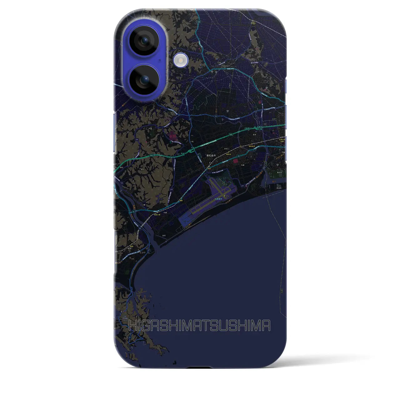 【東松島(宮城県)】地図柄iPhoneケース(バックカバータイプ)
