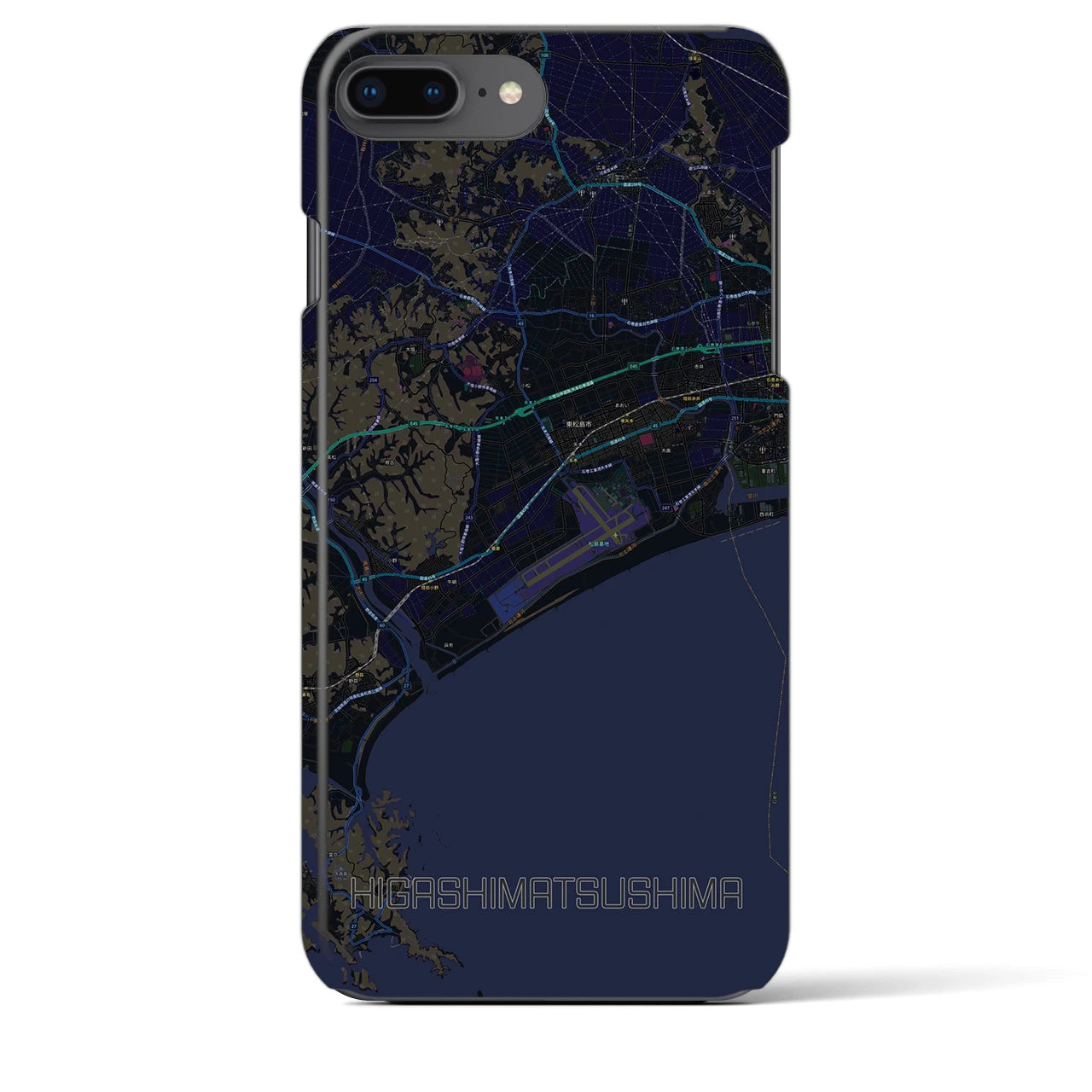 【東松島(宮城県)】地図柄iPhoneケース(バックカバータイプ)