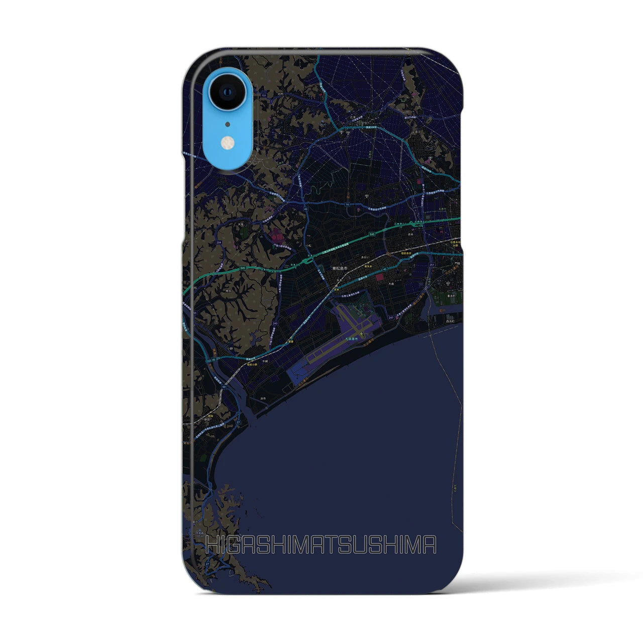 【東松島(宮城県)】地図柄iPhoneケース(バックカバータイプ)