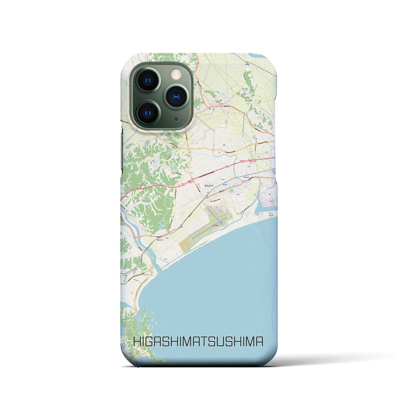 【東松島(宮城県)】地図柄iPhoneケース(バックカバータイプ)