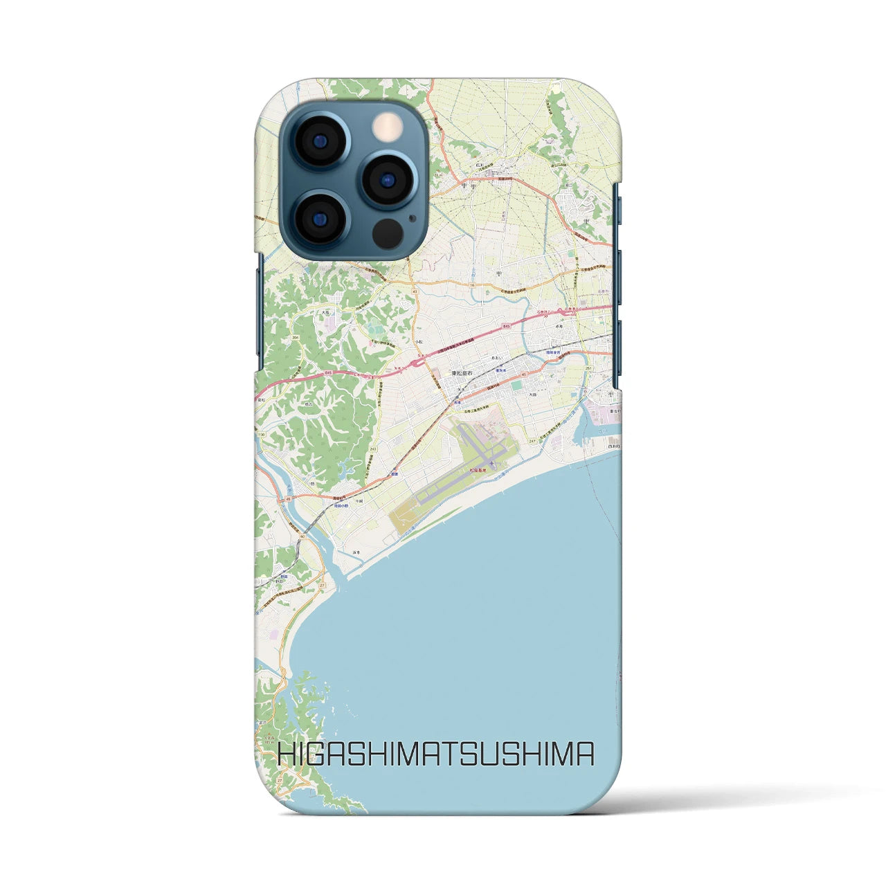 【東松島(宮城県)】地図柄iPhoneケース(バックカバータイプ)