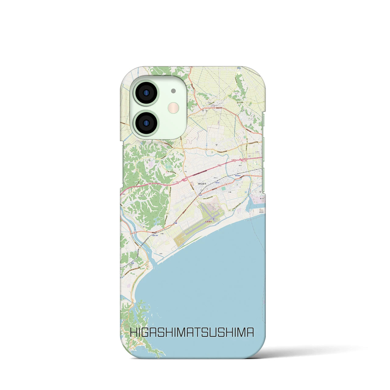 【東松島(宮城県)】地図柄iPhoneケース(バックカバータイプ)