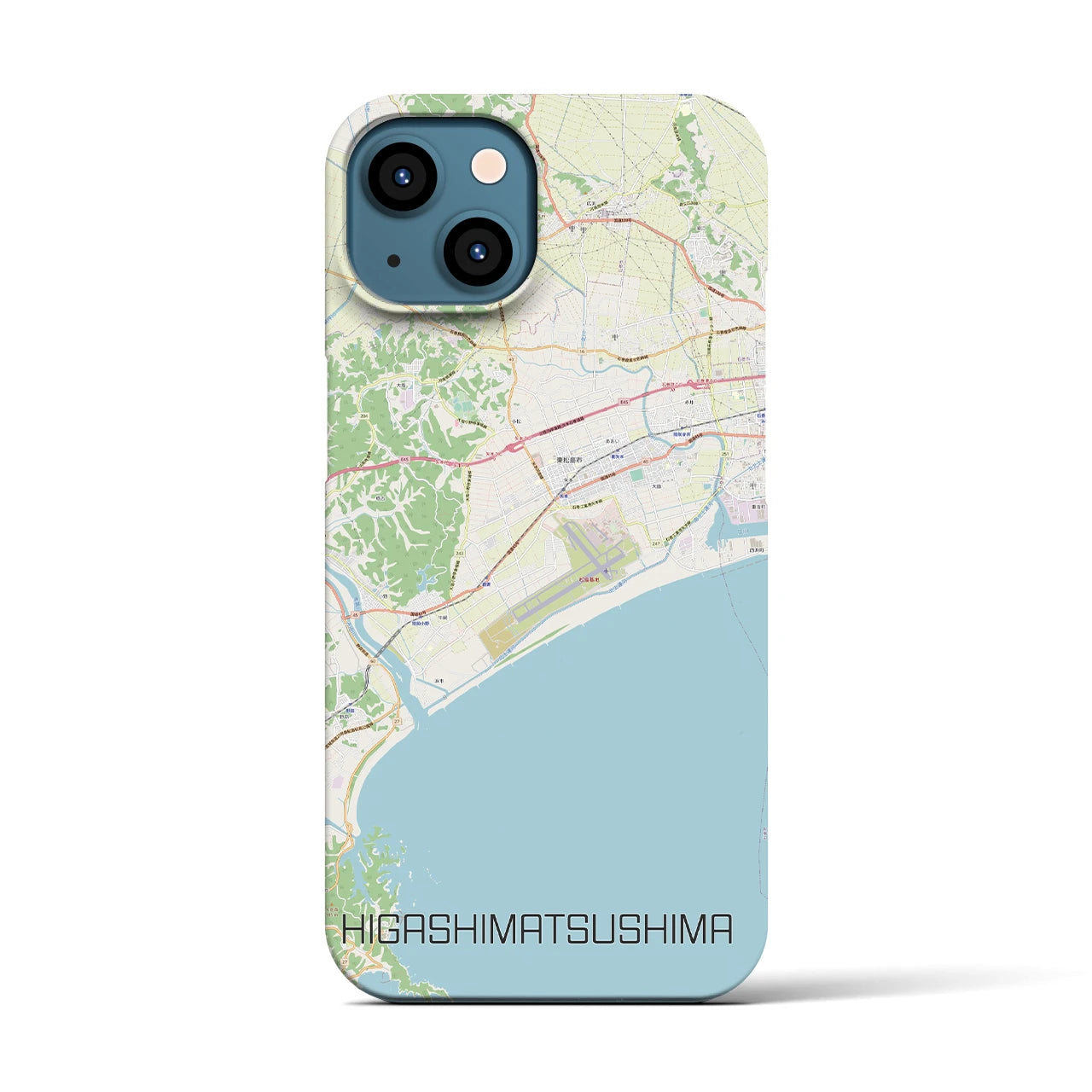 【東松島(宮城県)】地図柄iPhoneケース(バックカバータイプ)