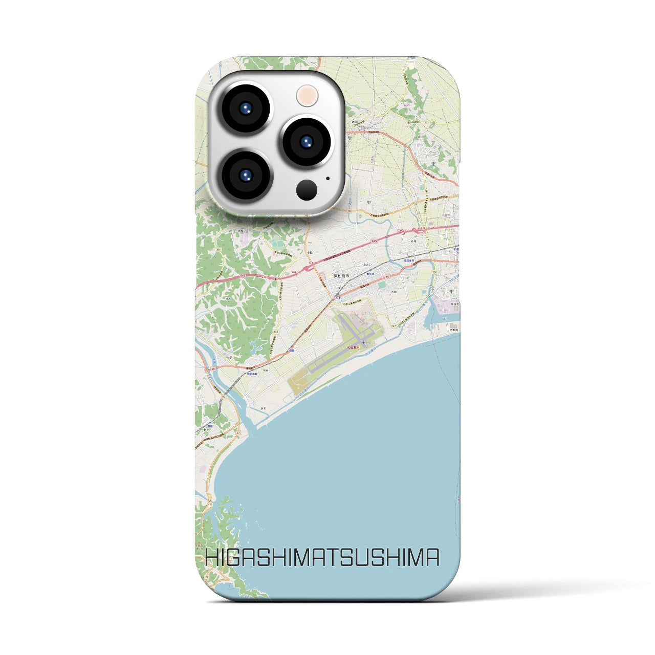 【東松島(宮城県)】地図柄iPhoneケース(バックカバータイプ)