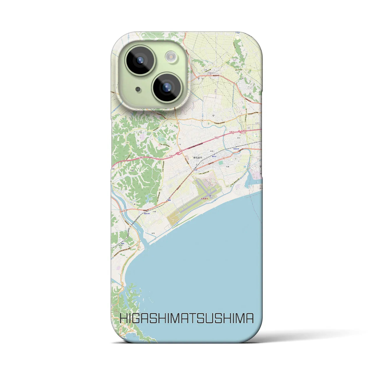 【東松島(宮城県)】地図柄iPhoneケース(バックカバータイプ)