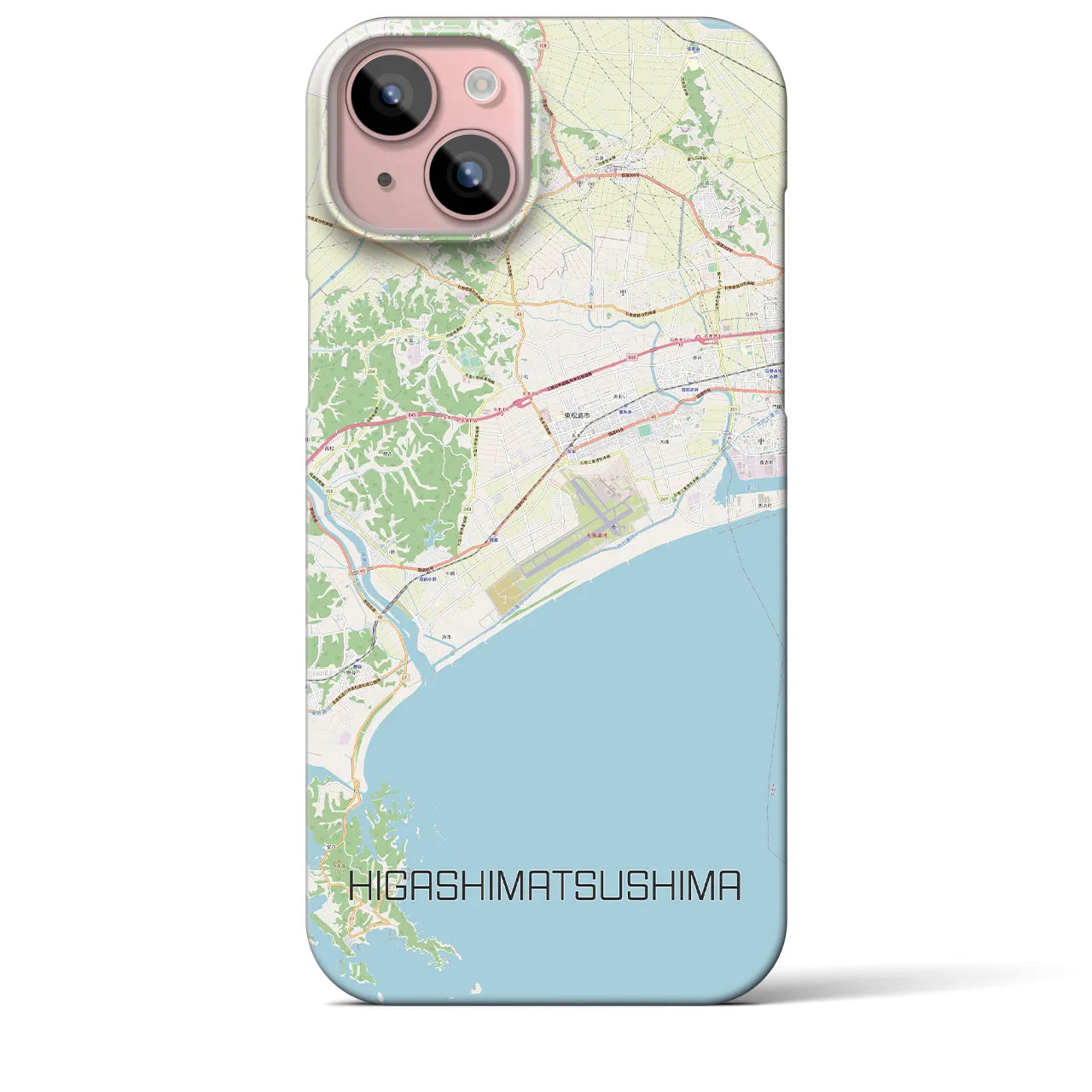 【東松島(宮城県)】地図柄iPhoneケース(バックカバータイプ)