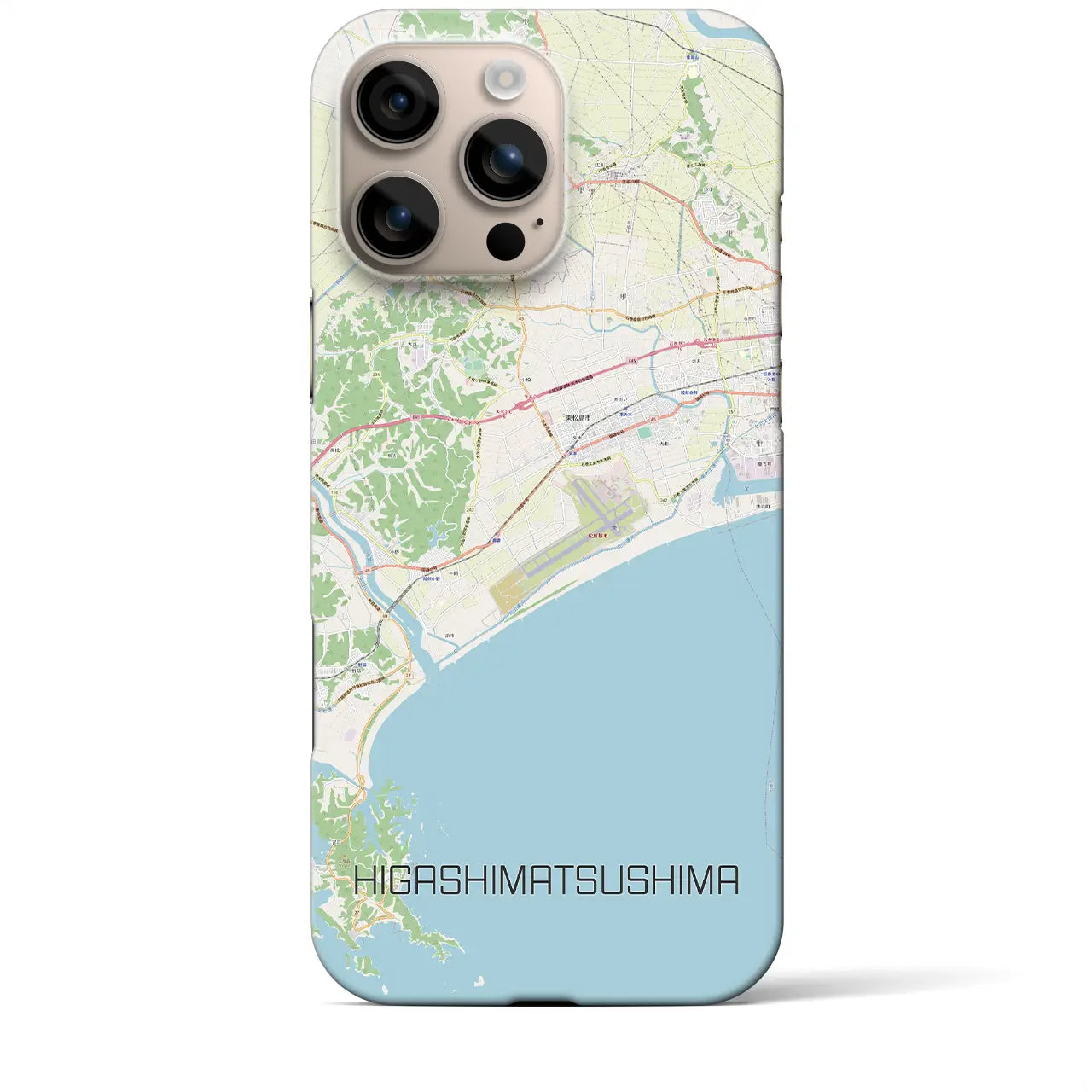 【東松島(宮城県)】地図柄iPhoneケース(バックカバータイプ)