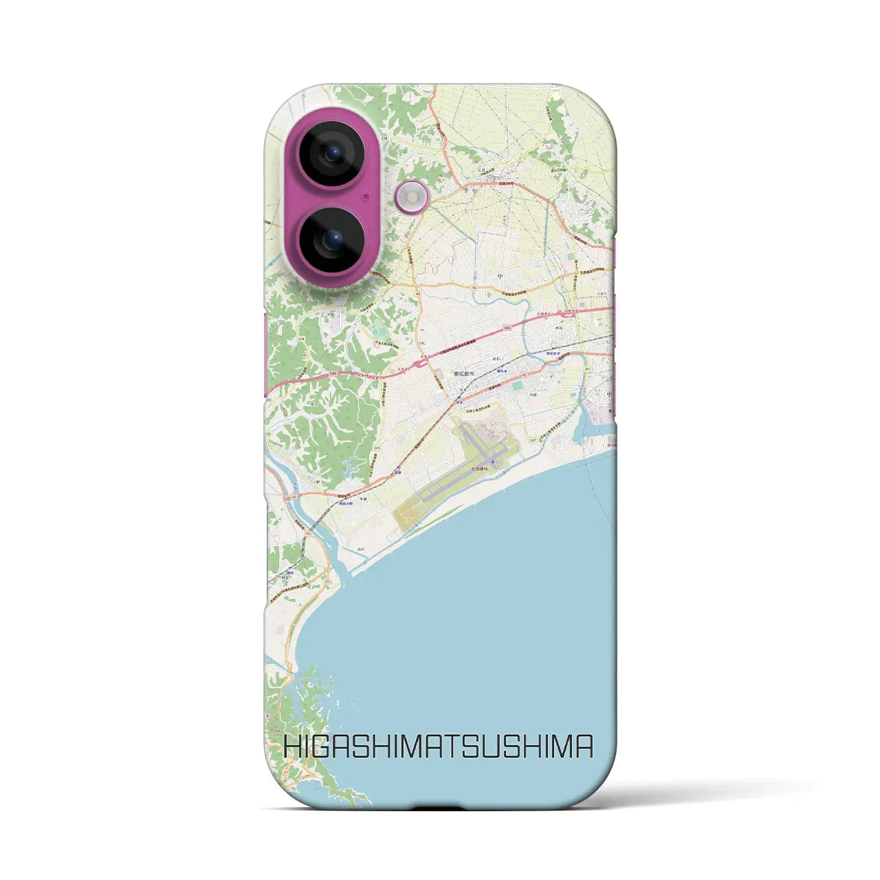 【東松島(宮城県)】地図柄iPhoneケース(バックカバータイプ)