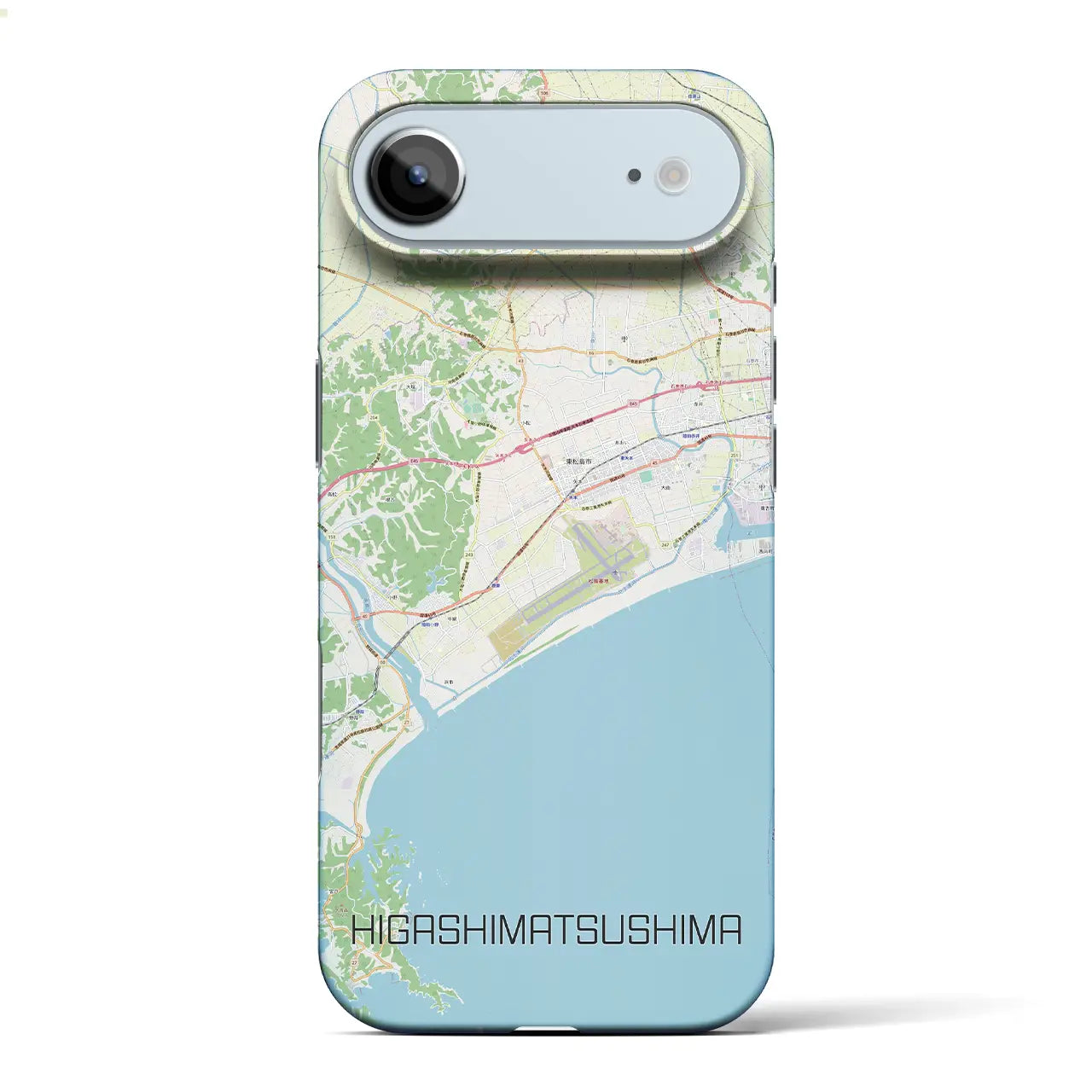 【東松島(宮城県)】地図柄iPhoneケース(バックカバータイプ)ナチュラル・iPhone 17 Pro Max 用
