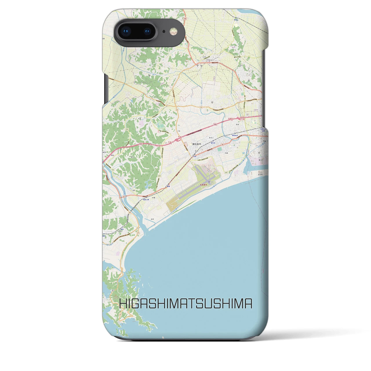 【東松島(宮城県)】地図柄iPhoneケース(バックカバータイプ)