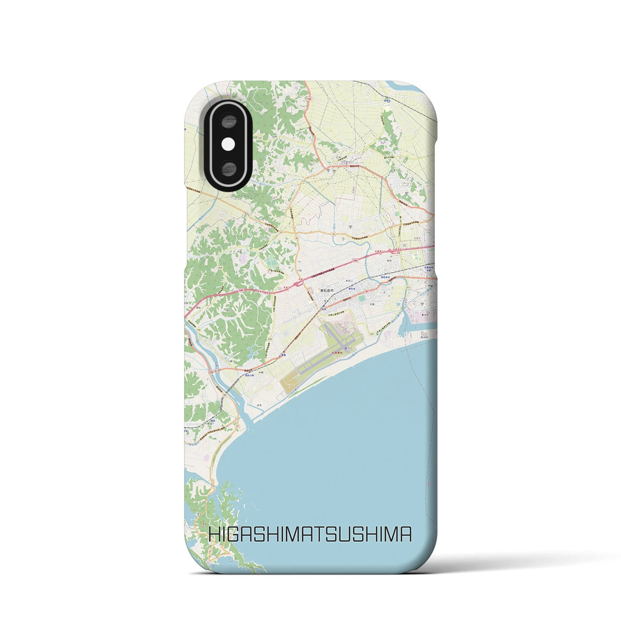 【東松島(宮城県)】地図柄iPhoneケース(バックカバータイプ)